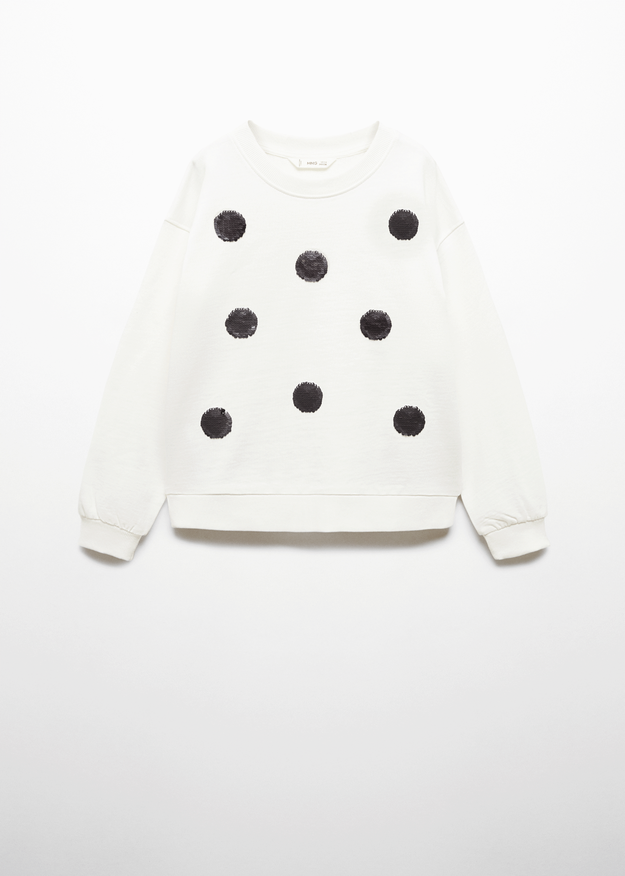 Cotton sweatshirt with sequins - Details of the article 9