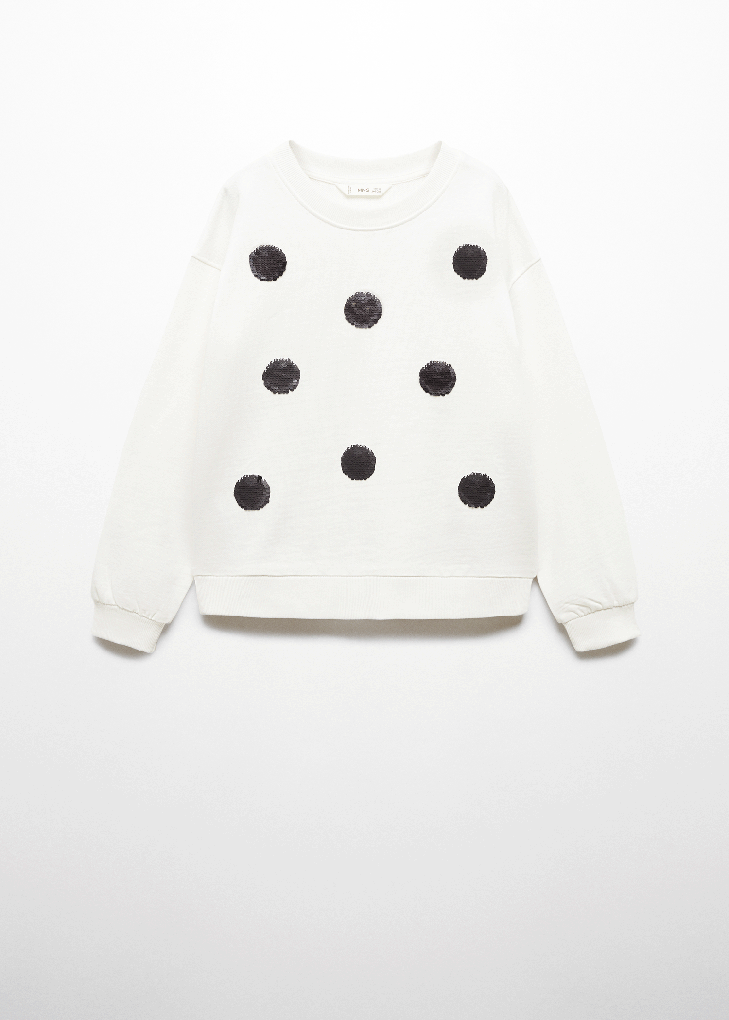 Baumwoll-Sweatshirt mit Pailletten - Detail des Artikels 9