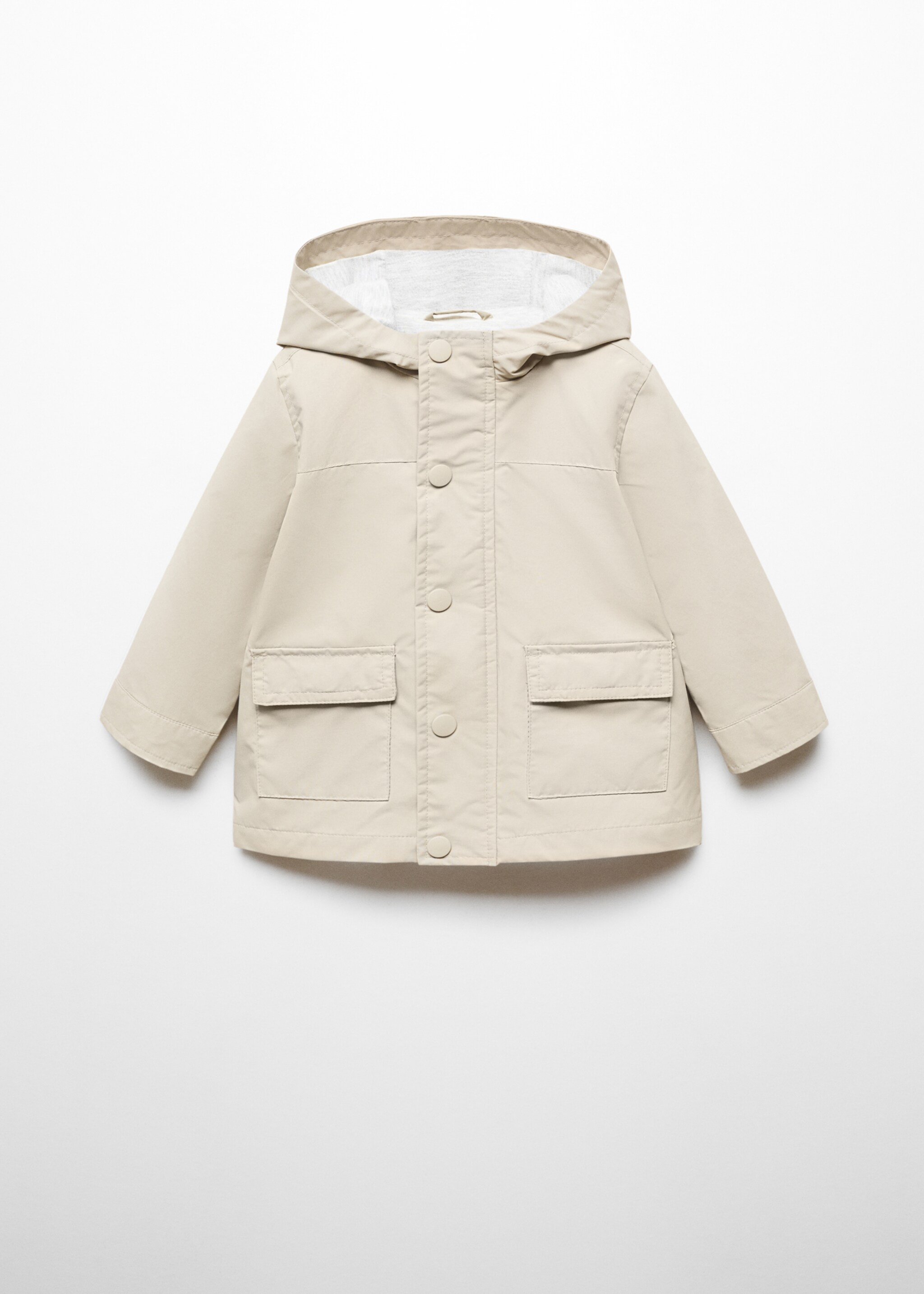 Hooded parka with pocket - Article without model