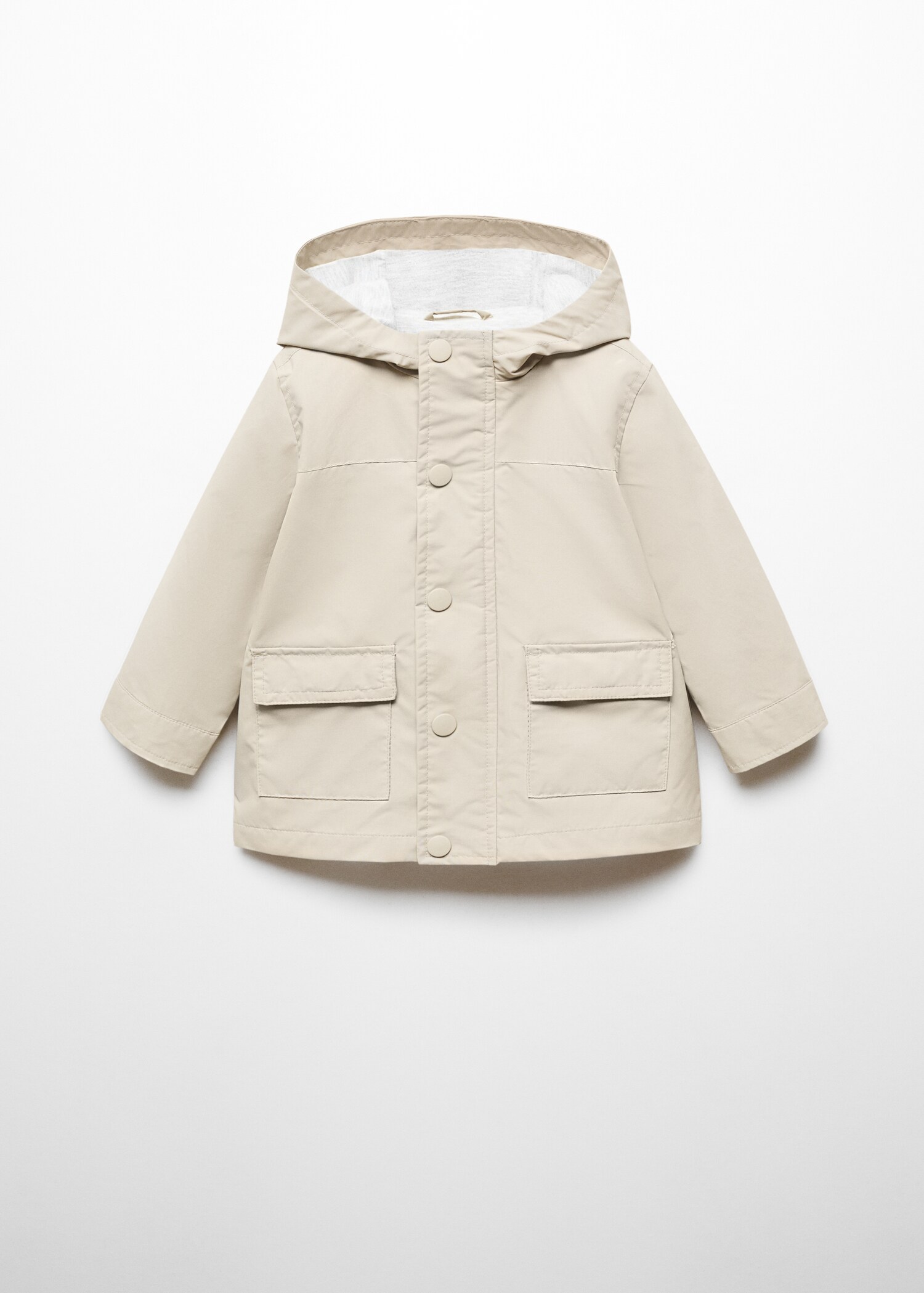 Hooded parka with pocket - Article without model