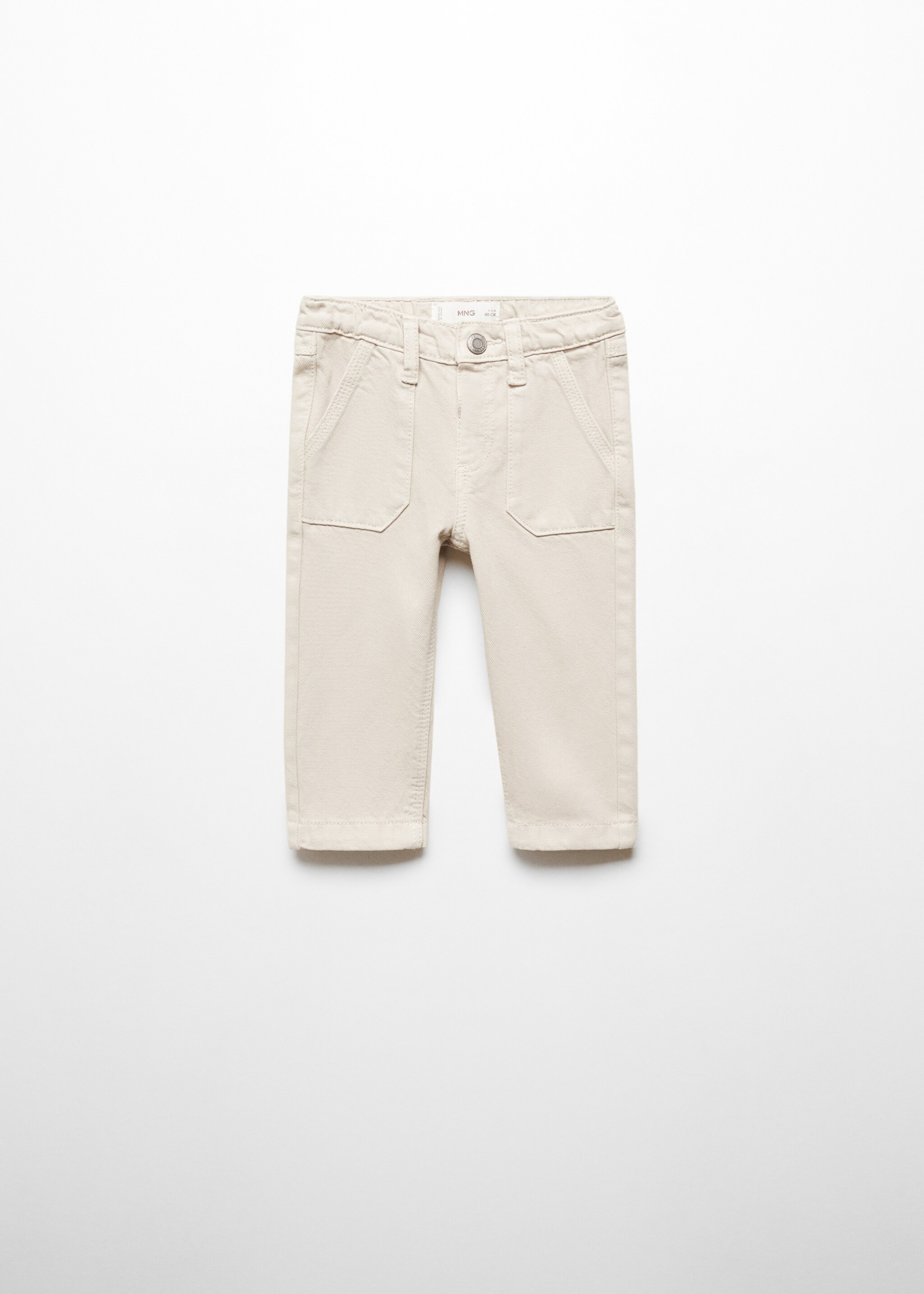 Gerade Hose mit Taschen - Artikel ohne Model, Eisgrau. Ref: 67084463-00.