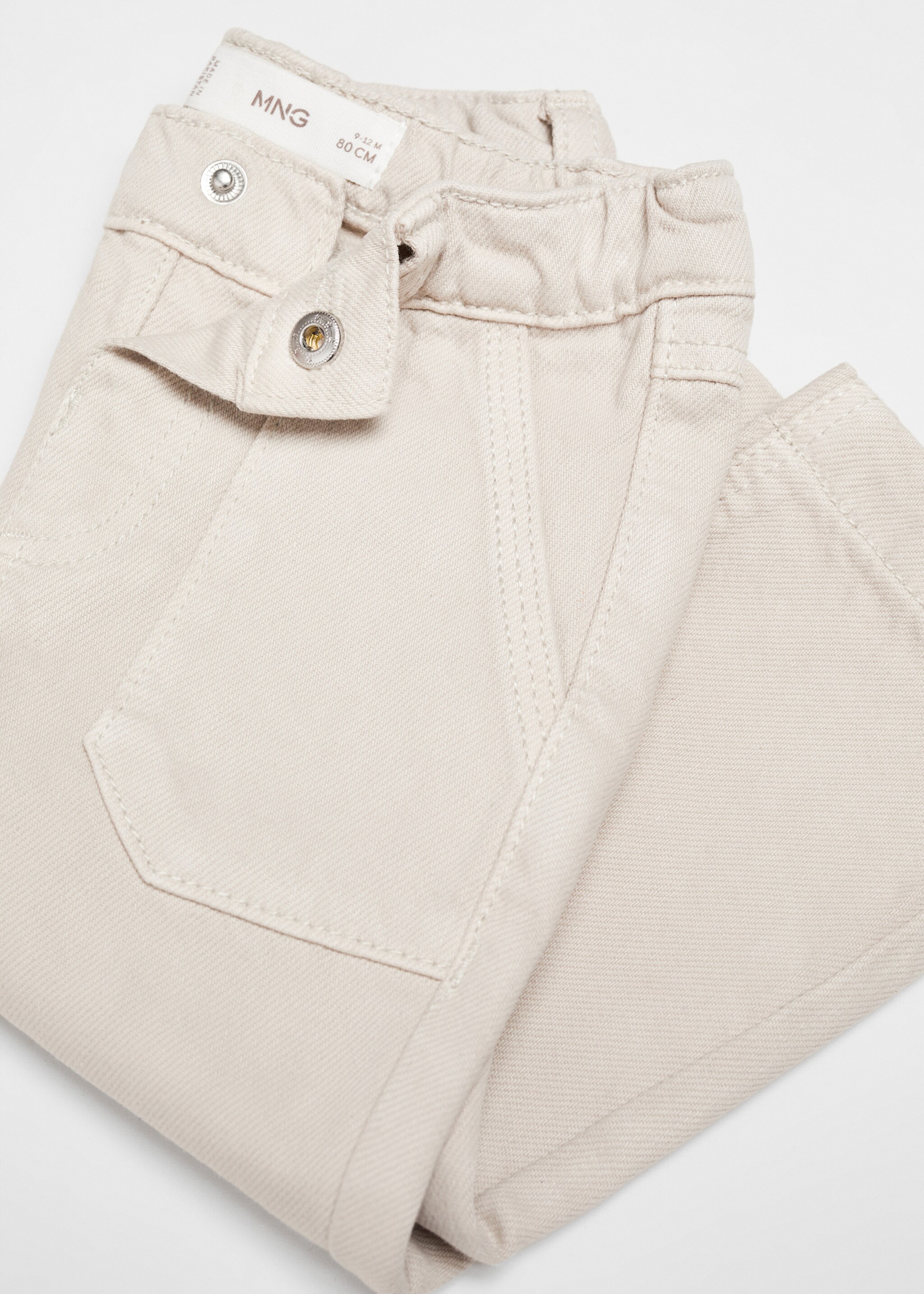 Gerade Hose mit Taschen - Detail des Artikels 8, Eisgrau. Ref: 67084463-00.