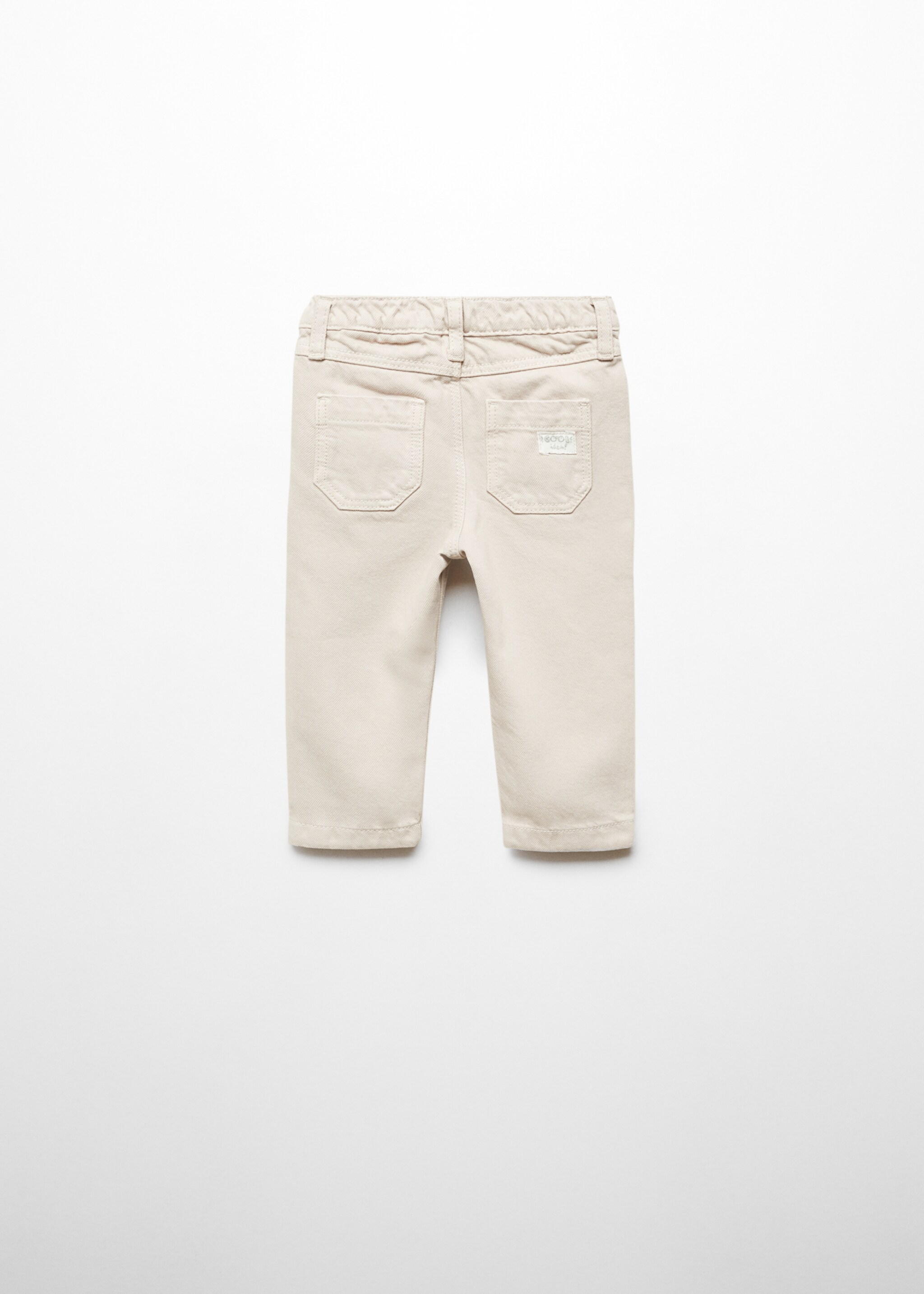 Gerade Hose mit Taschen - Rückseite des Artikels, Eisgrau. Ref: 67084463-00.
