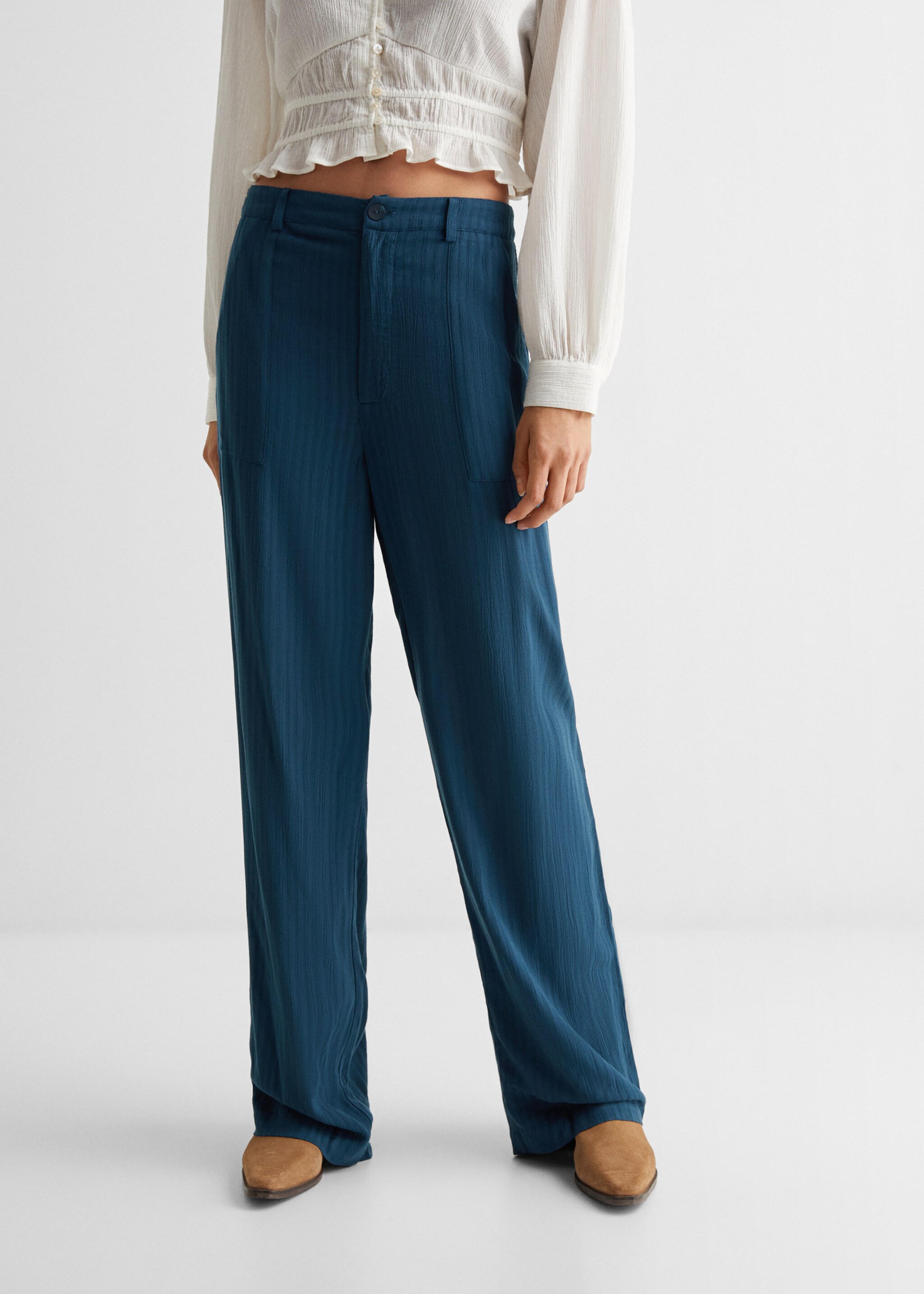 Gestreepte straight-fit broek - Detail van het artikel 6