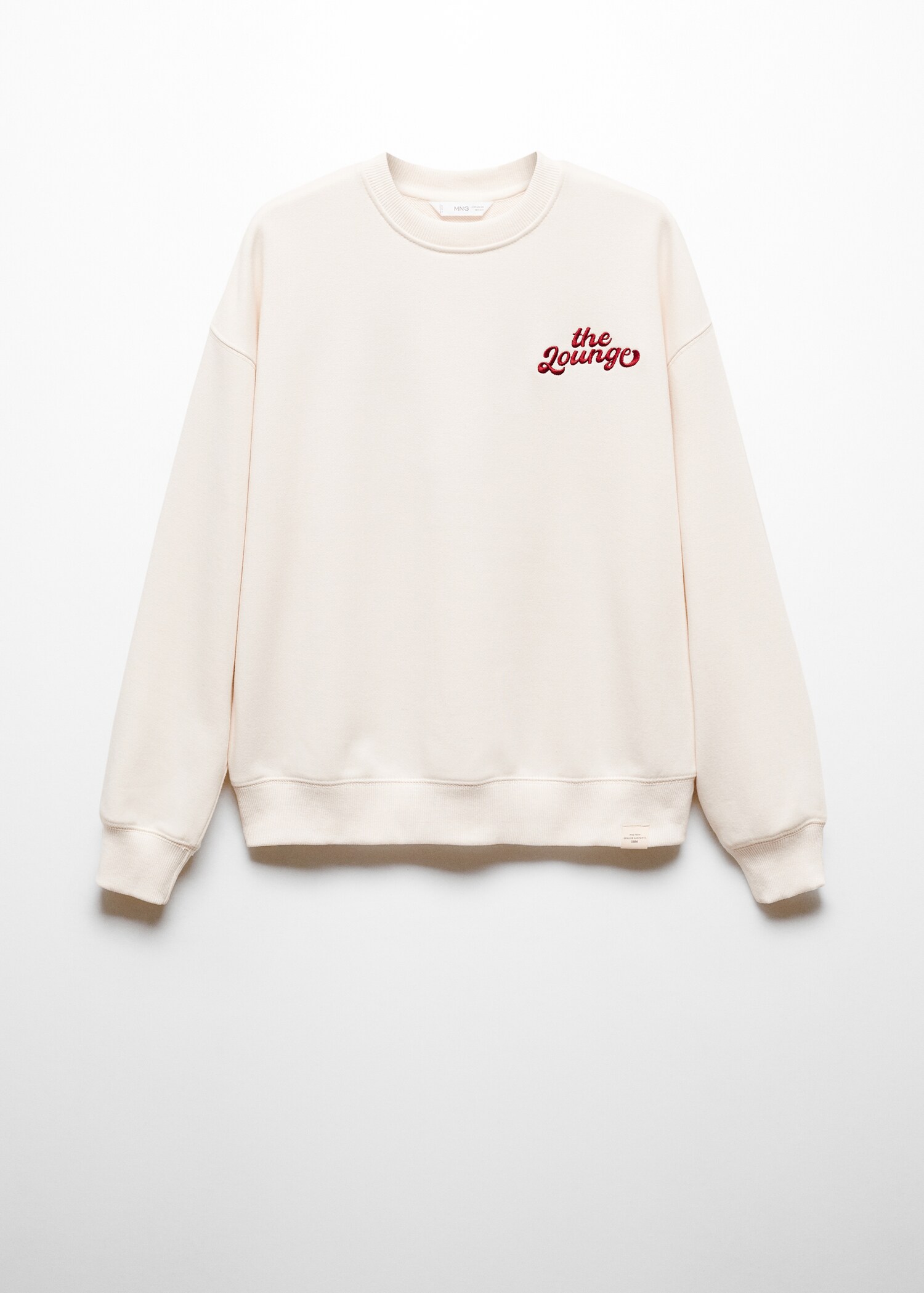 Printed message sweatshirt - Article without model