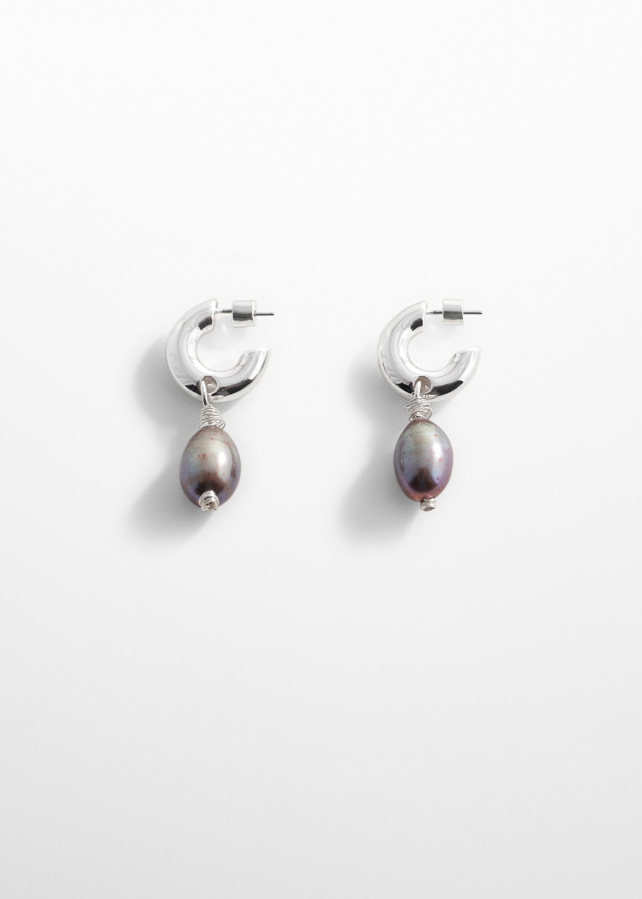 Natural pearl pendant earrings - Article without model