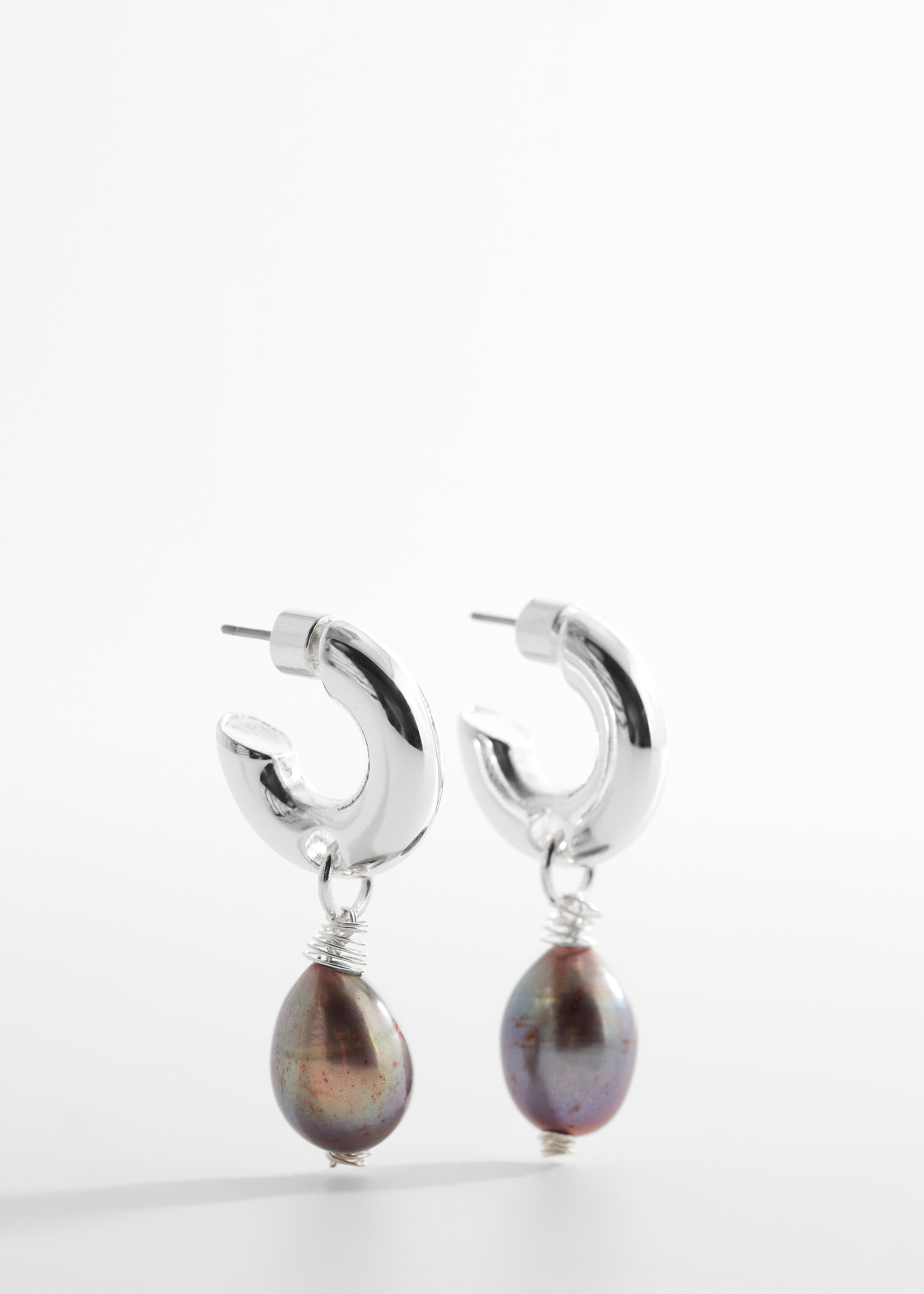 Natural pearl pendant earrings - Details of the article 1