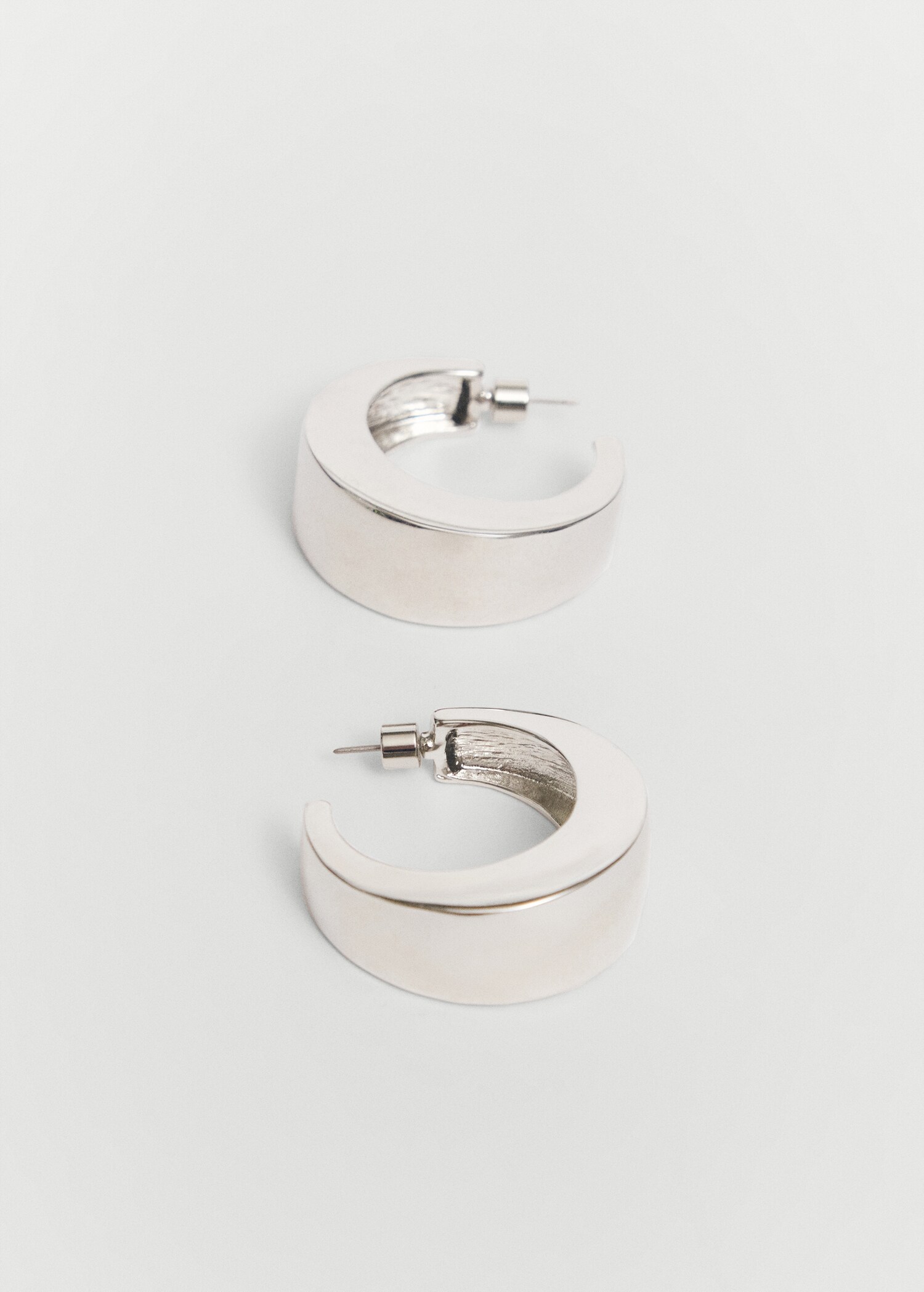 Volume hoop earrings - Medium plane