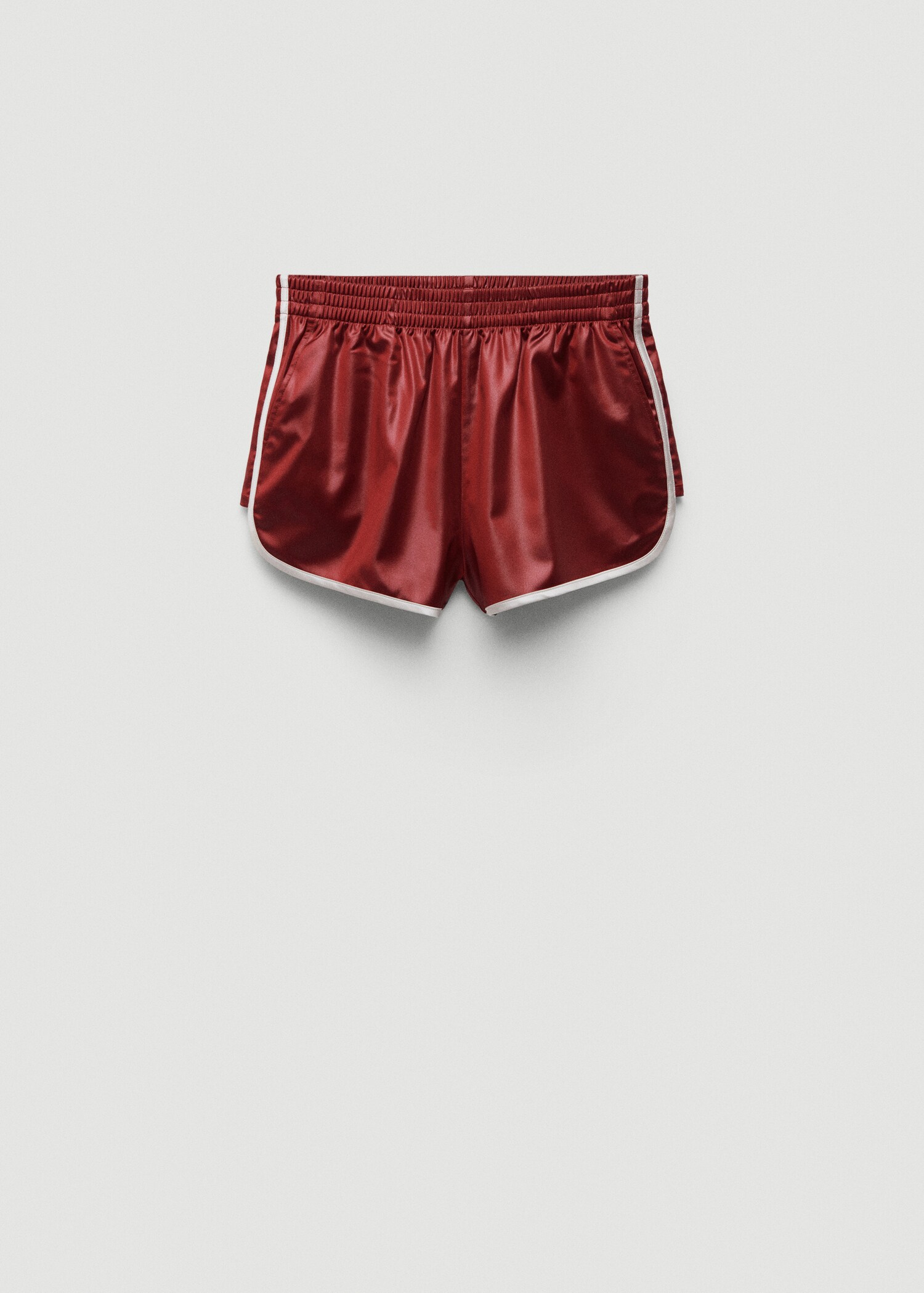 Satin shorts with elastic waist - Article without model