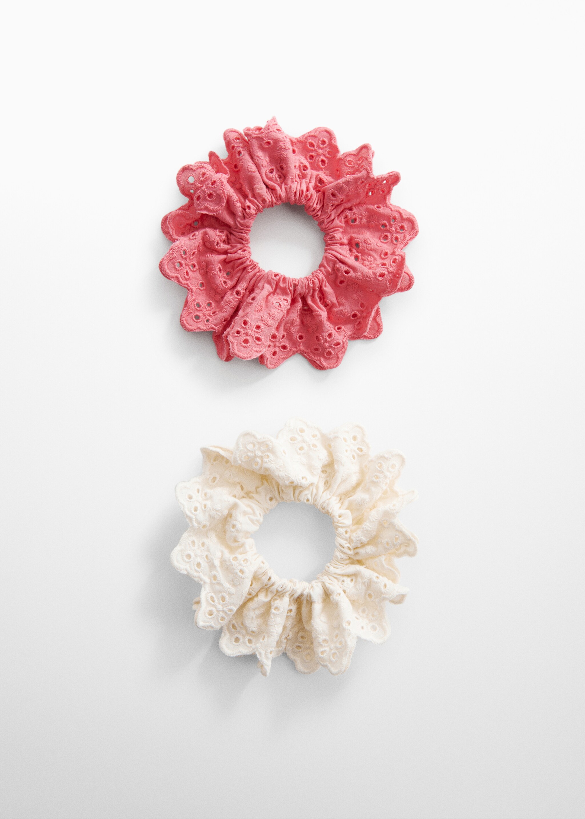 2-pack texture scrunchies - Article without model, Off White. Ref: 67084770-00.