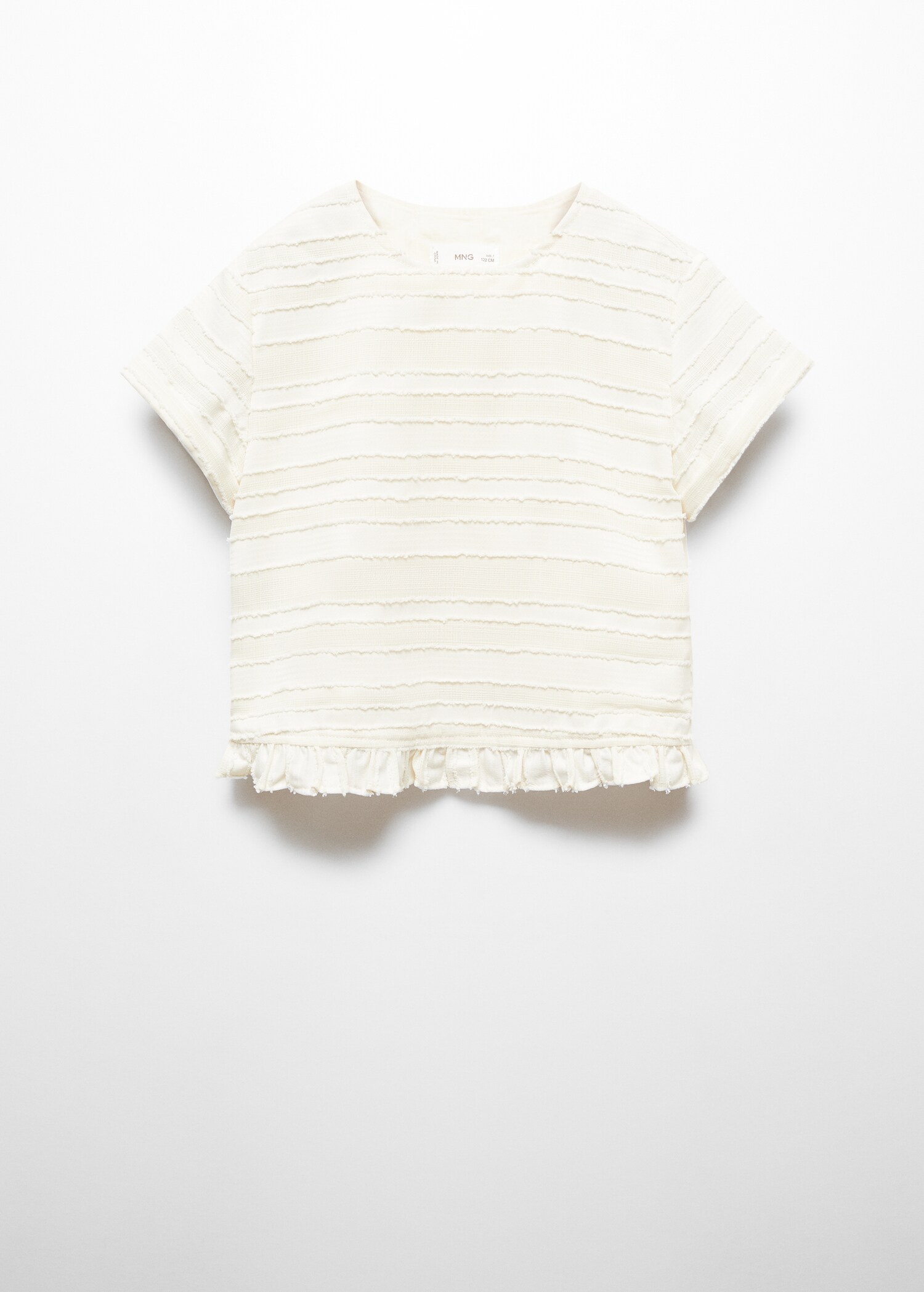 Blusa textura volantes - Artículo sin modelo