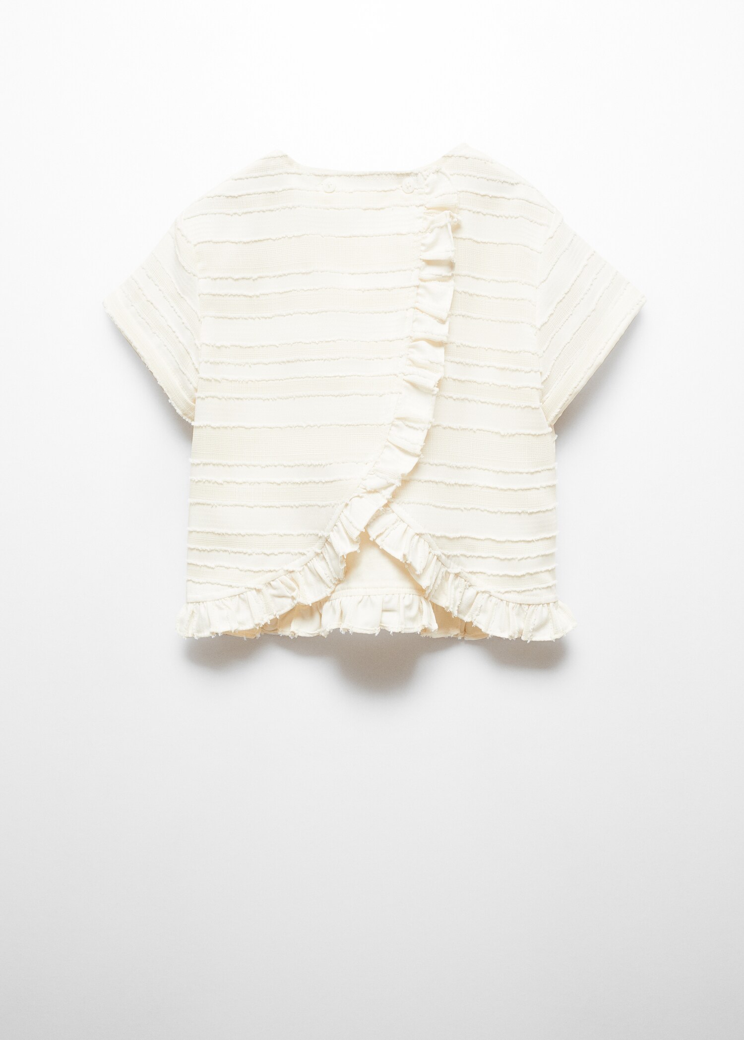 Blusa textura volantes - Reverso del artículo