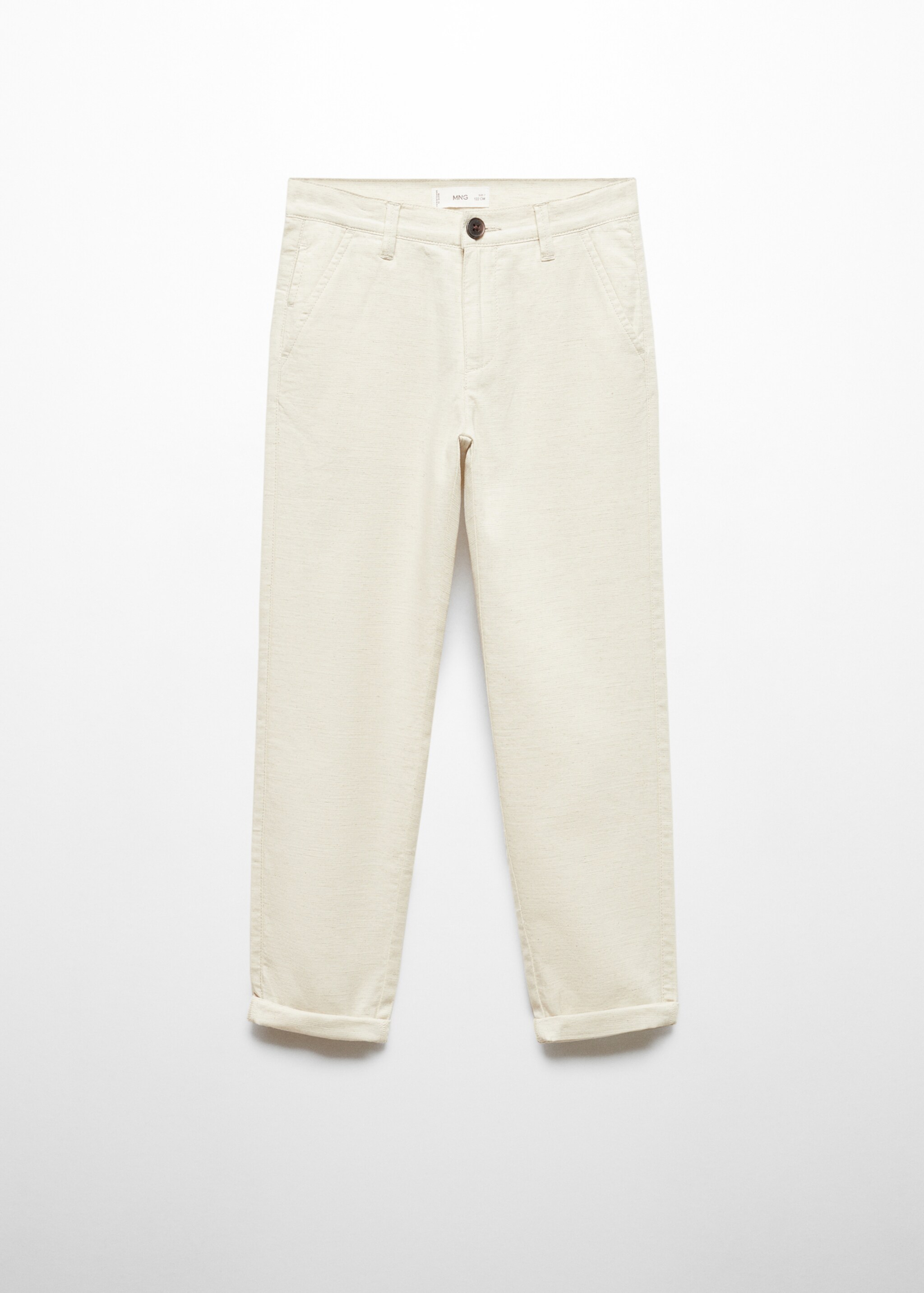 Spodnie chinos lniane - Artykuł bez modela/modelki