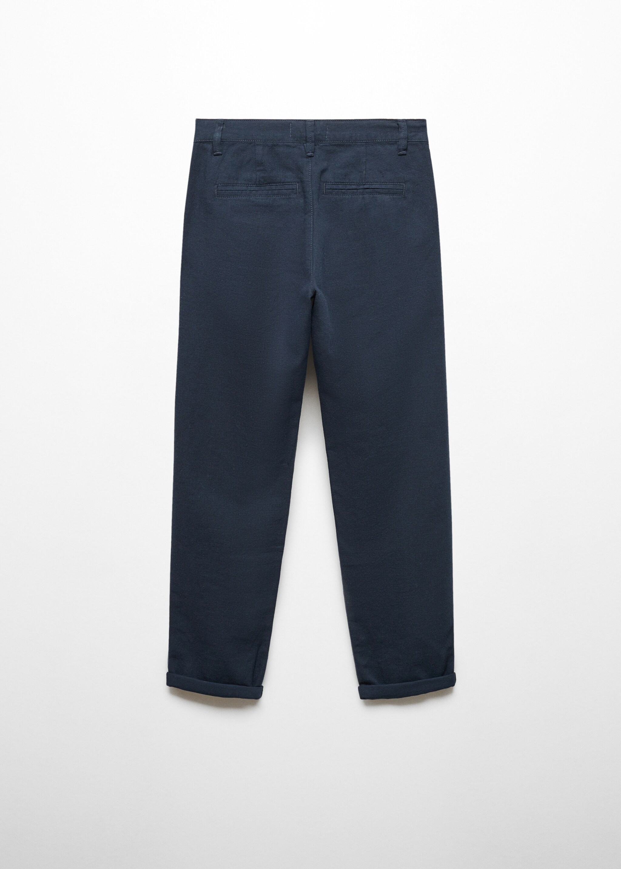 Linen chino trousers - Reverse of the article