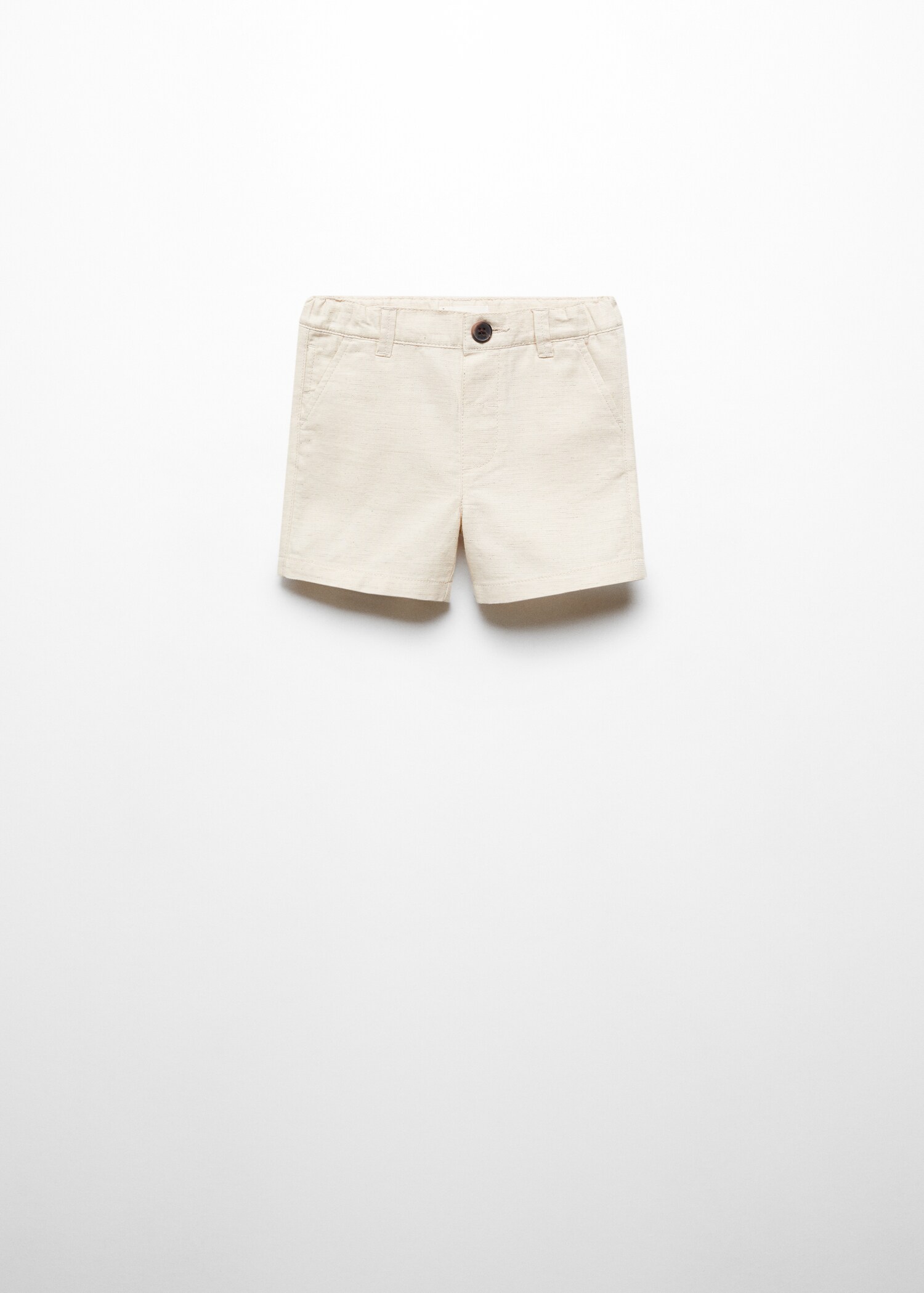 Linen-blend Bermuda shorts - Article without model