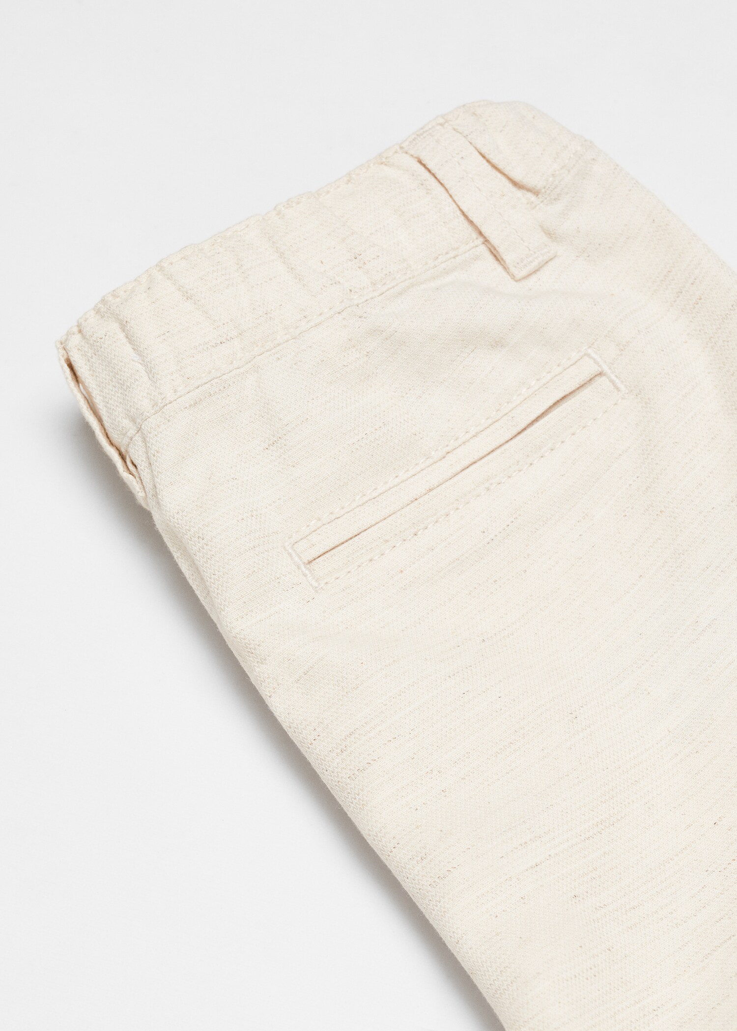 Linen-blend Bermuda shorts - Details of the article 0