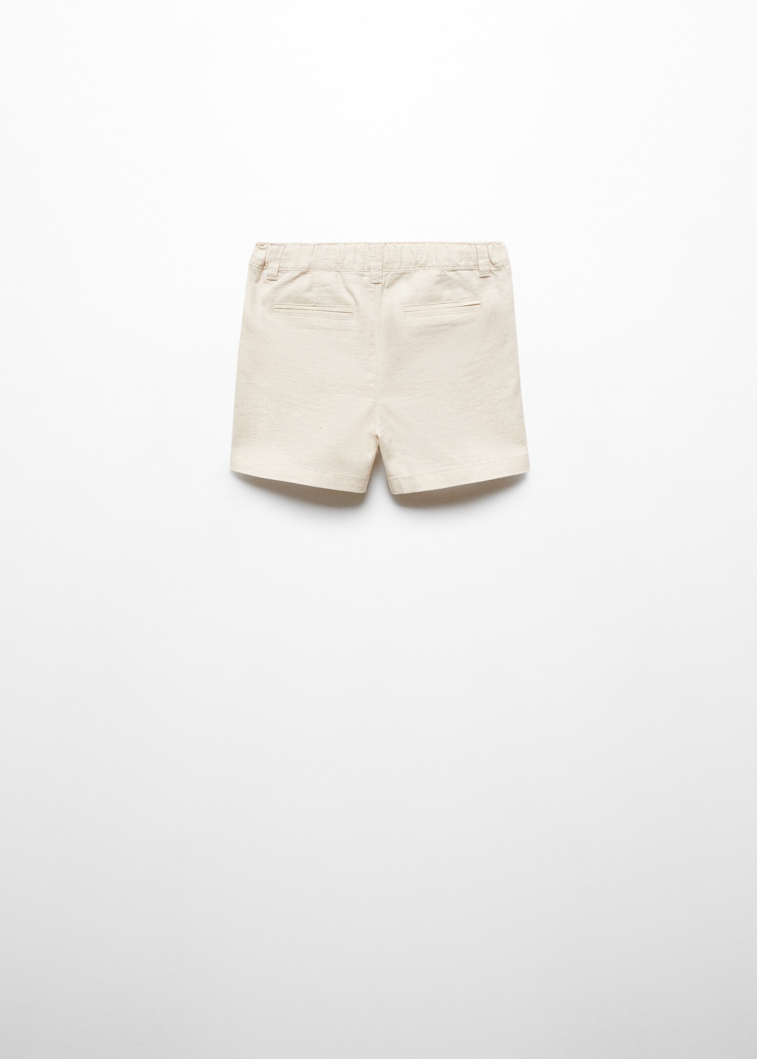 Linen-blend Bermuda shorts - Reverse of the article