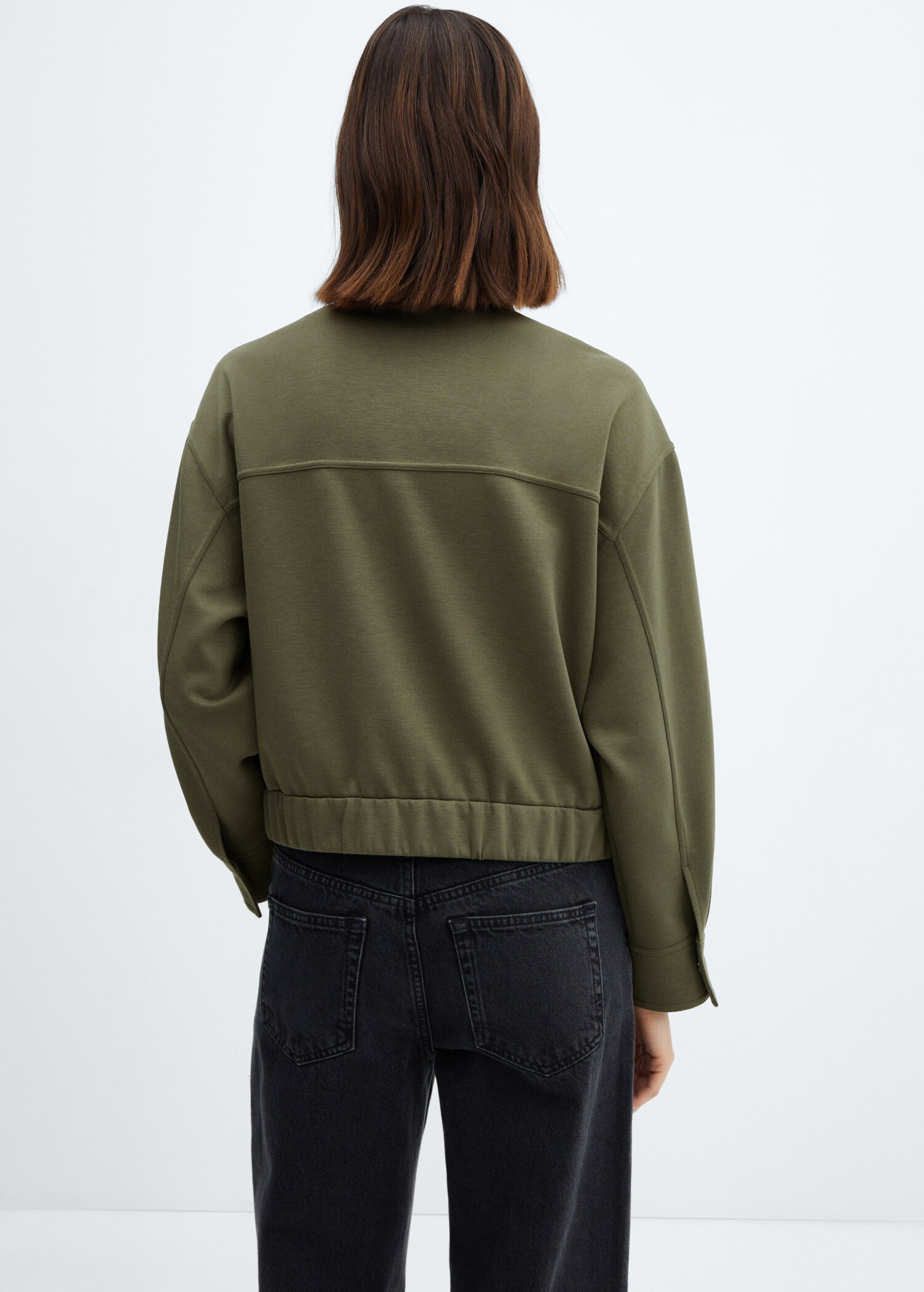 Veste bomber coutures décoratives - Verso de l’article