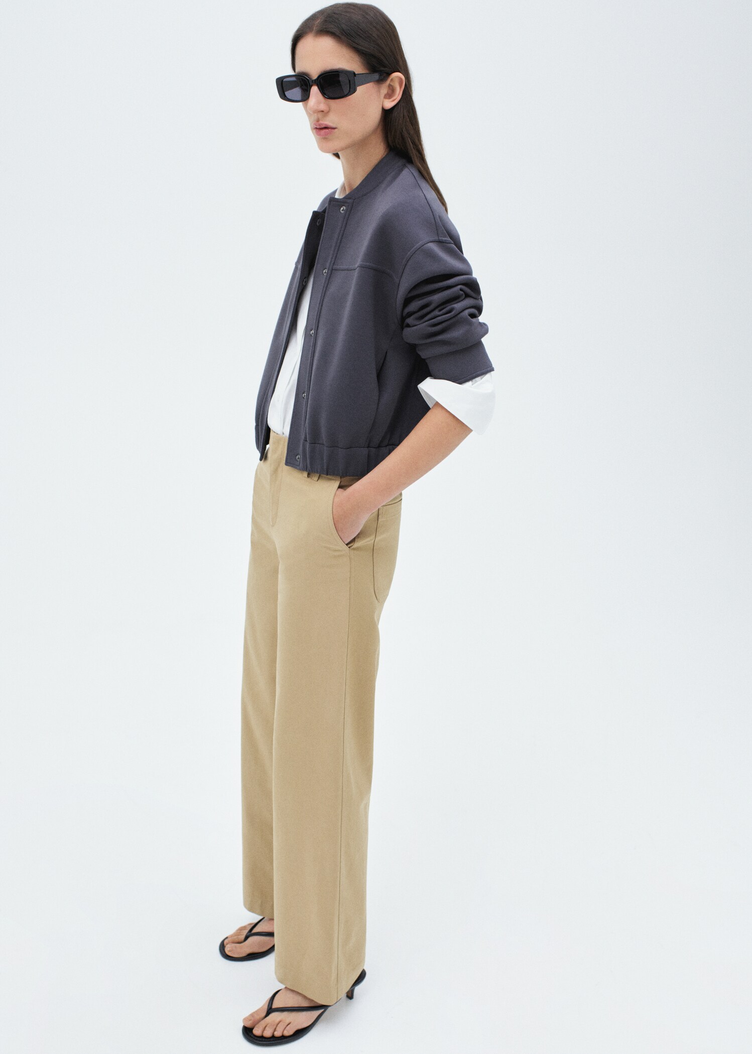 Veste bomber coutures décoratives - Détail de l'article 7