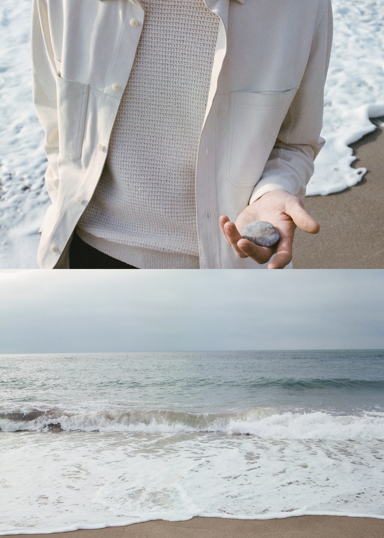 100% leather overshirt with pockets - Details of the article 6