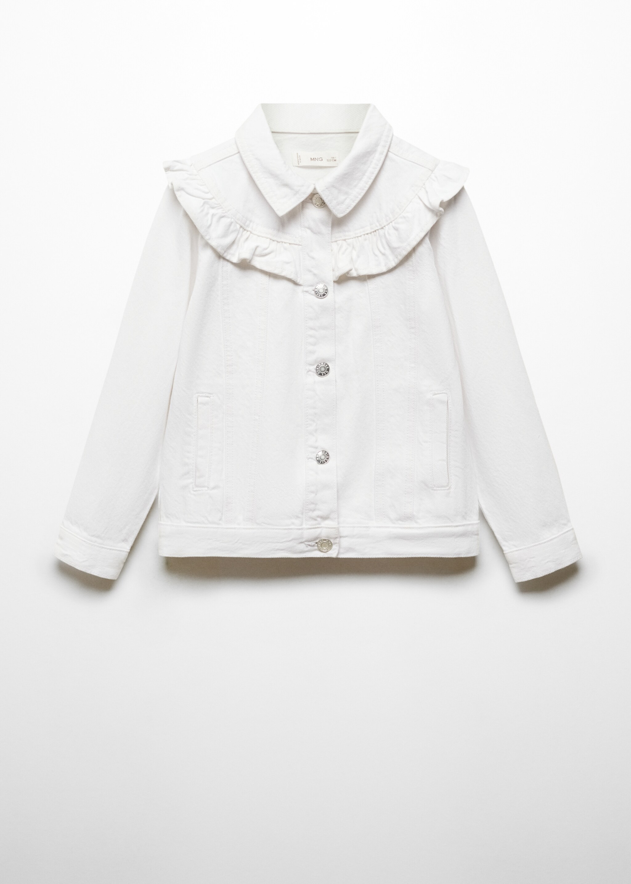Cowgirl jacket with ruffles - Article without model, White. Ref: 67085139-00.