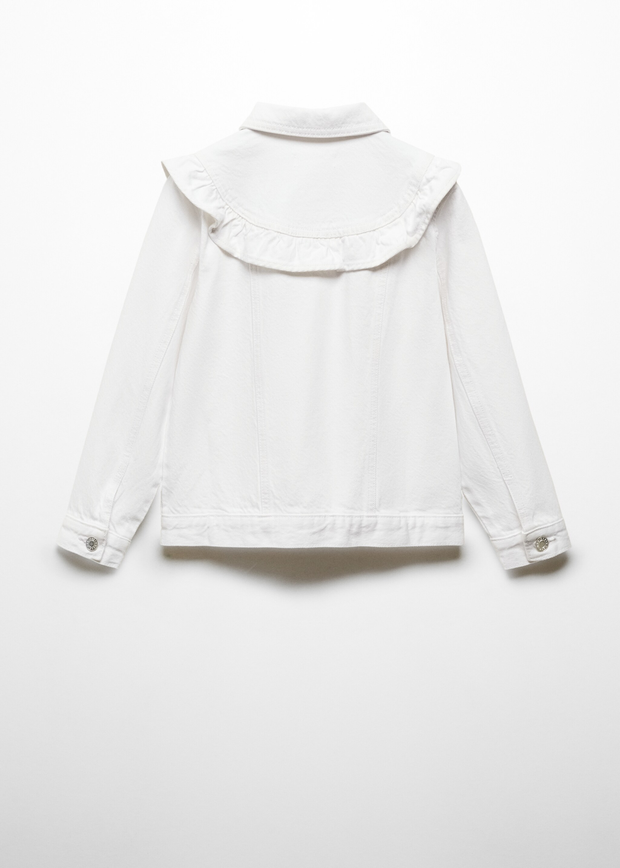 Cowgirl jacket with ruffles - Reverse of the article, White. Ref: 67085139-00.