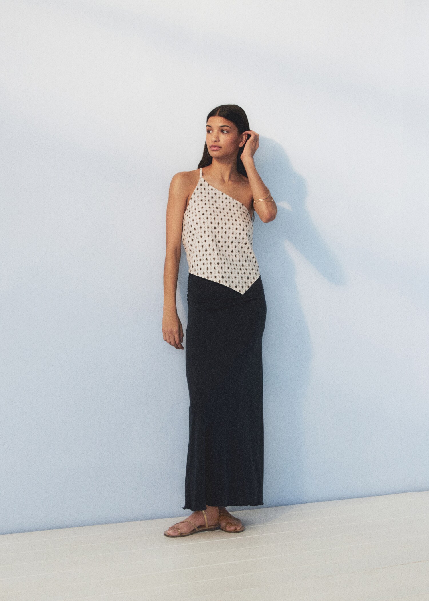 Fluid midi skirt - Details of the article 5