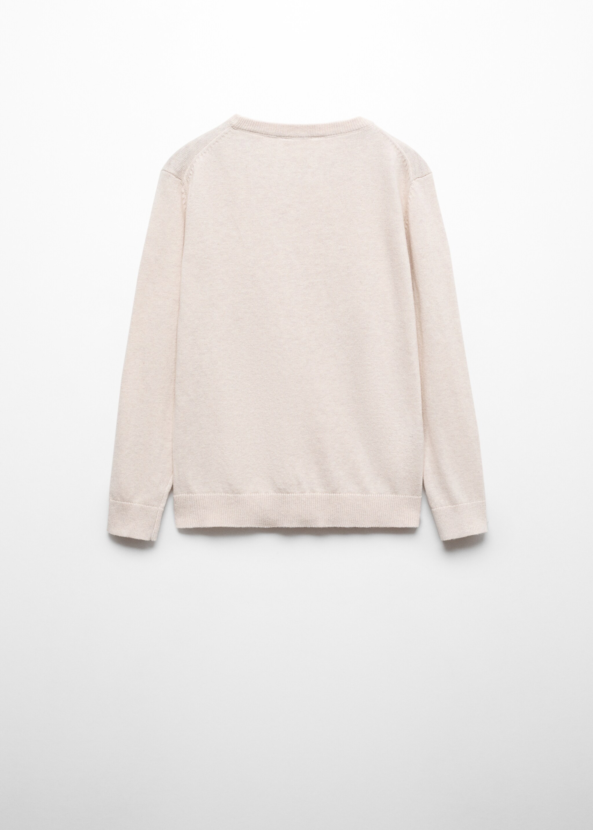 Knit cotton sweater - Reverse of the article