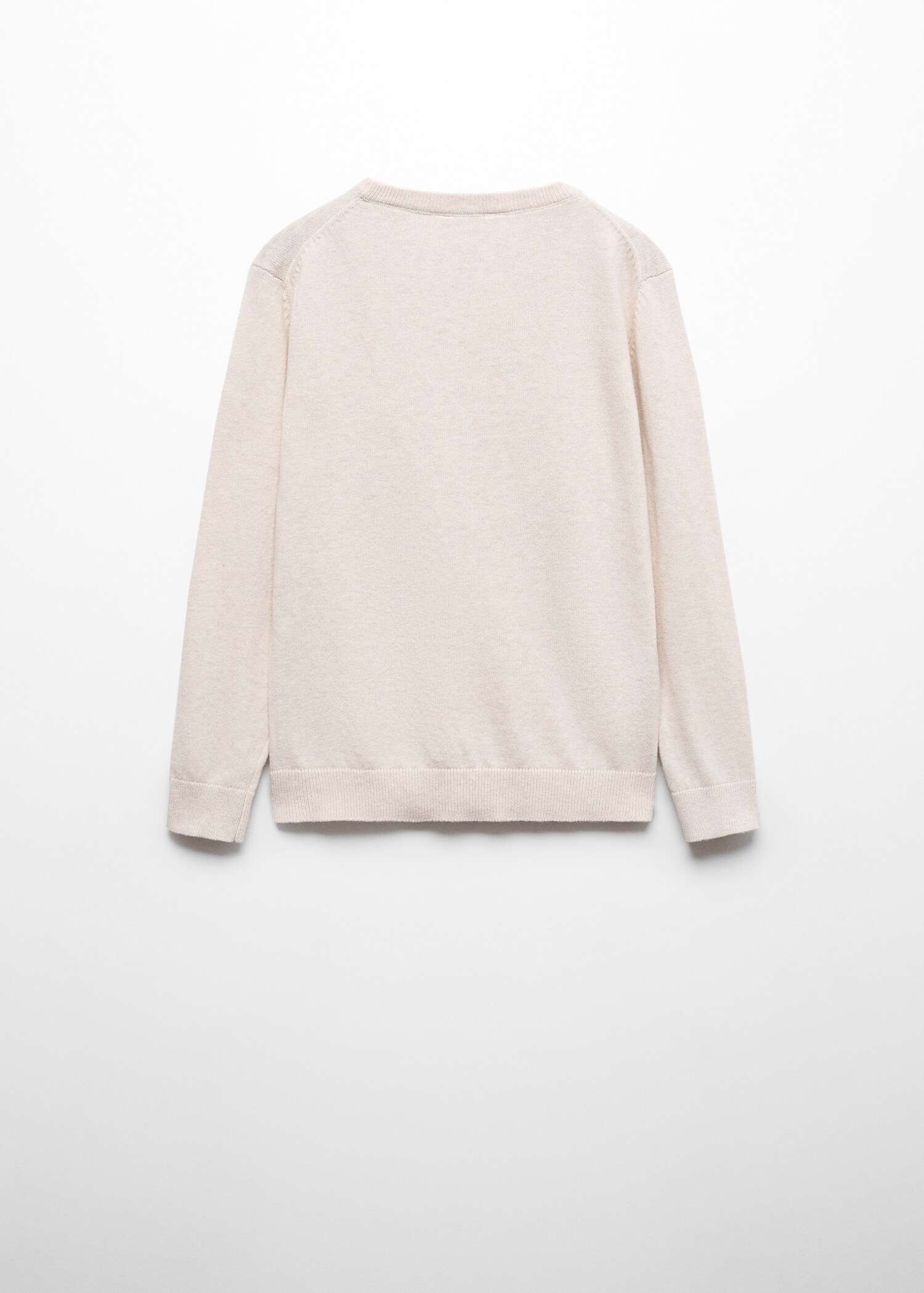 Knit cotton sweater - Reverse of the article