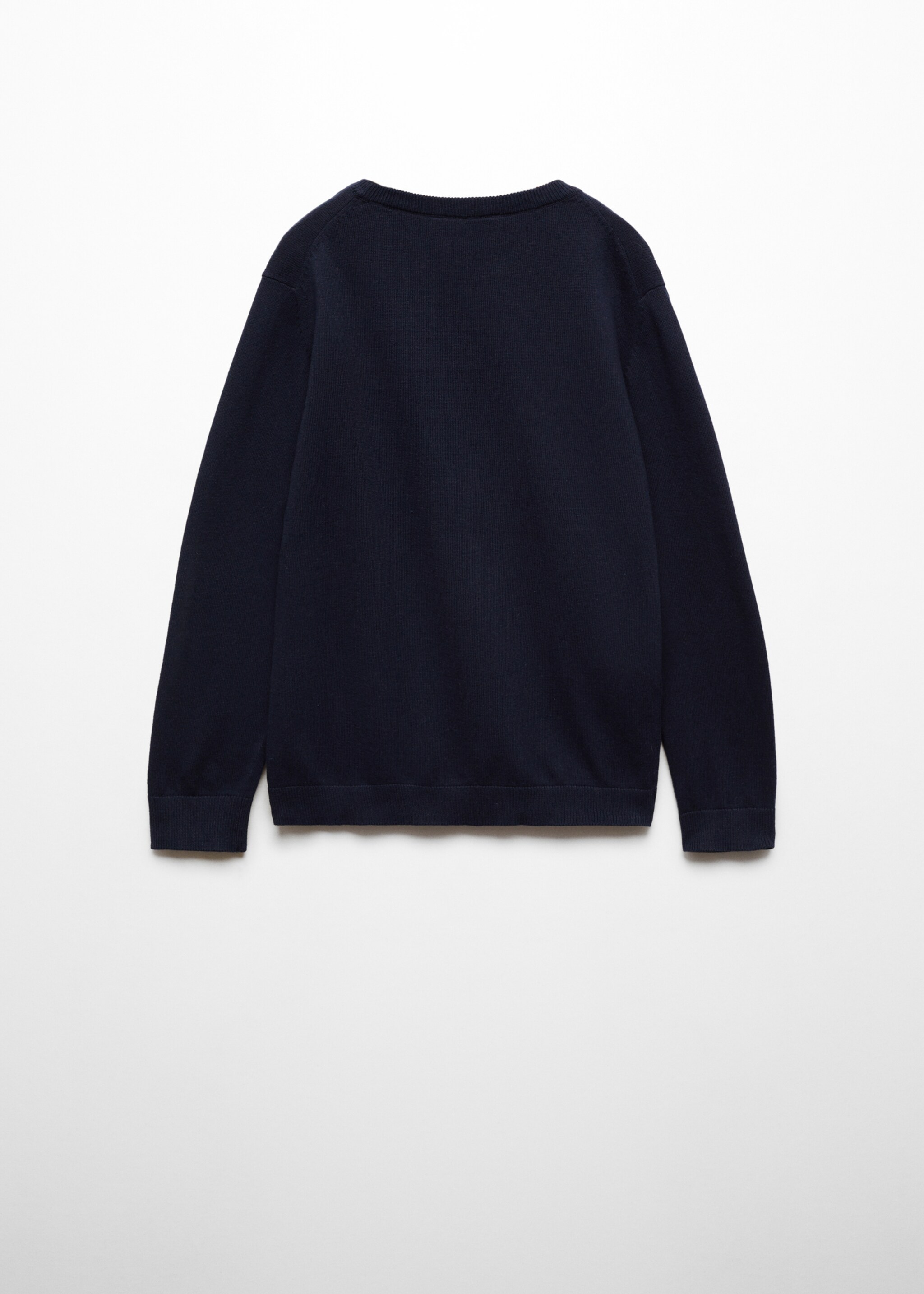 Knit cotton sweater - Reverse of the article
