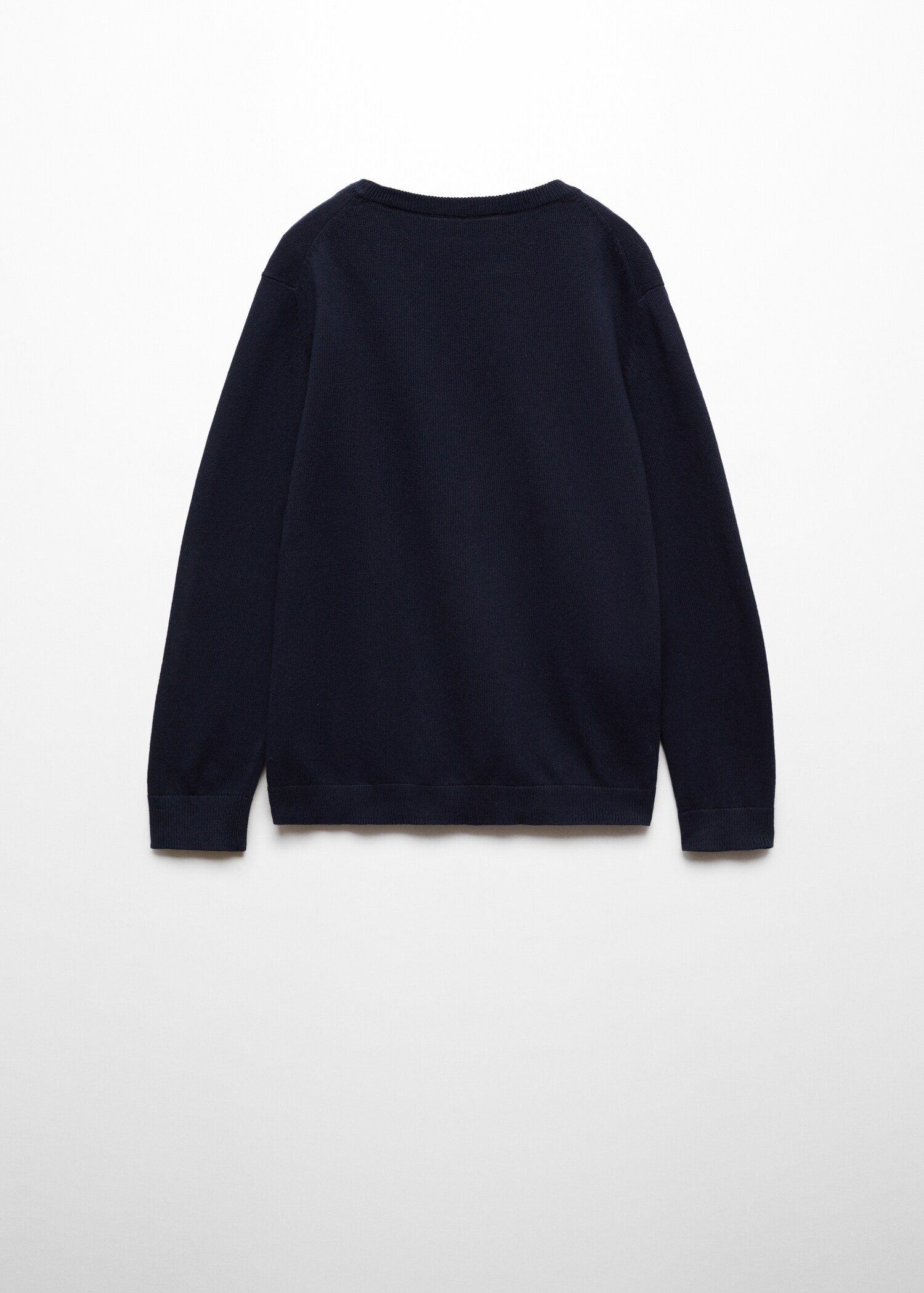 Knit cotton sweater - Reverse of the article