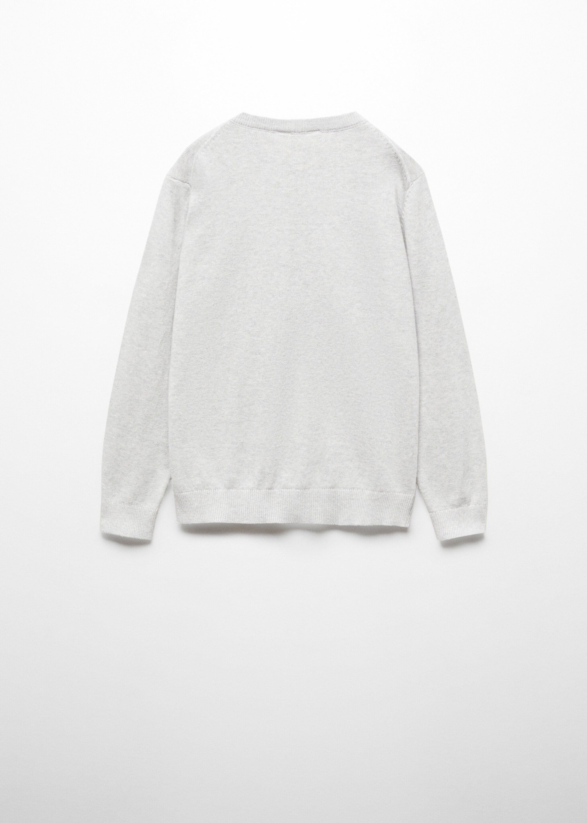 Knit cotton sweater - Reverse of the article