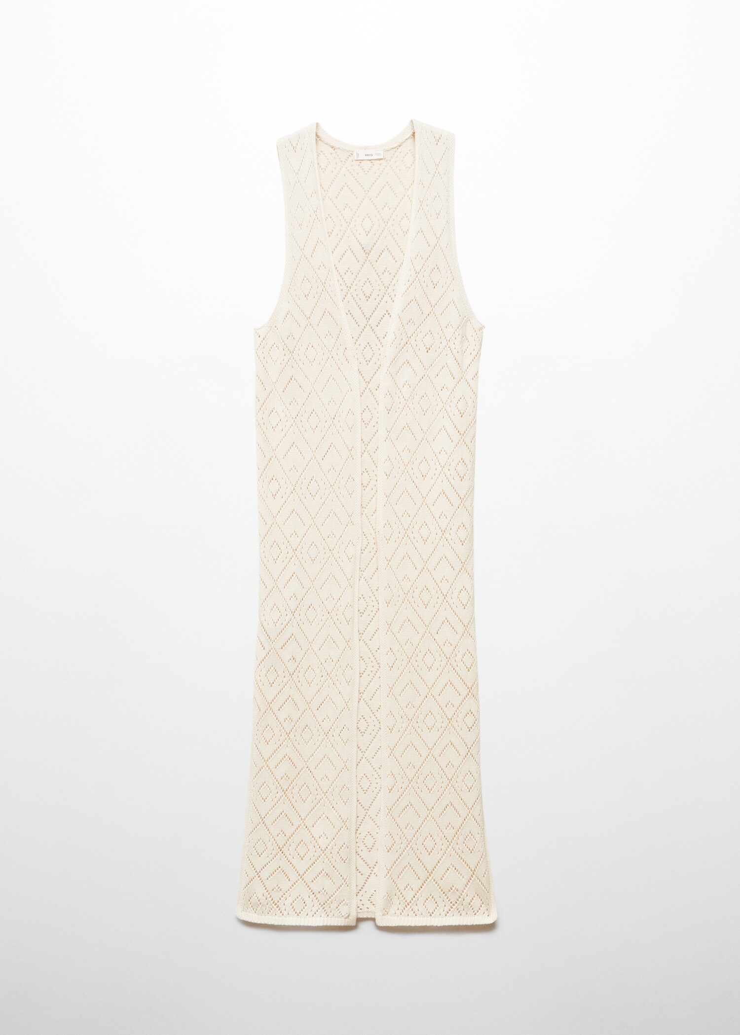 Embroidered cotton gilet - Article without model