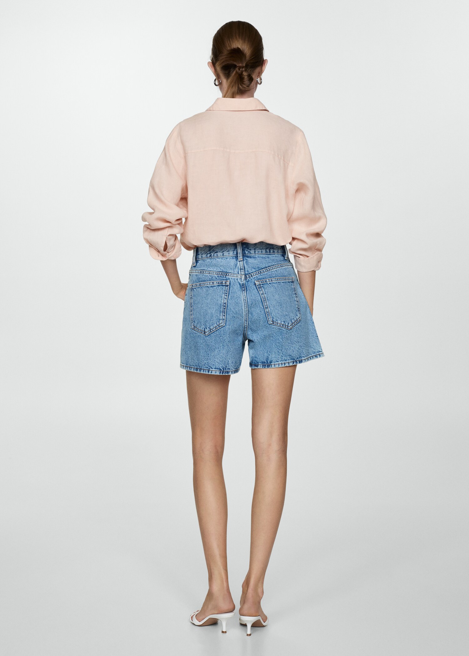 Linen 100% shirt - Reverse of the article