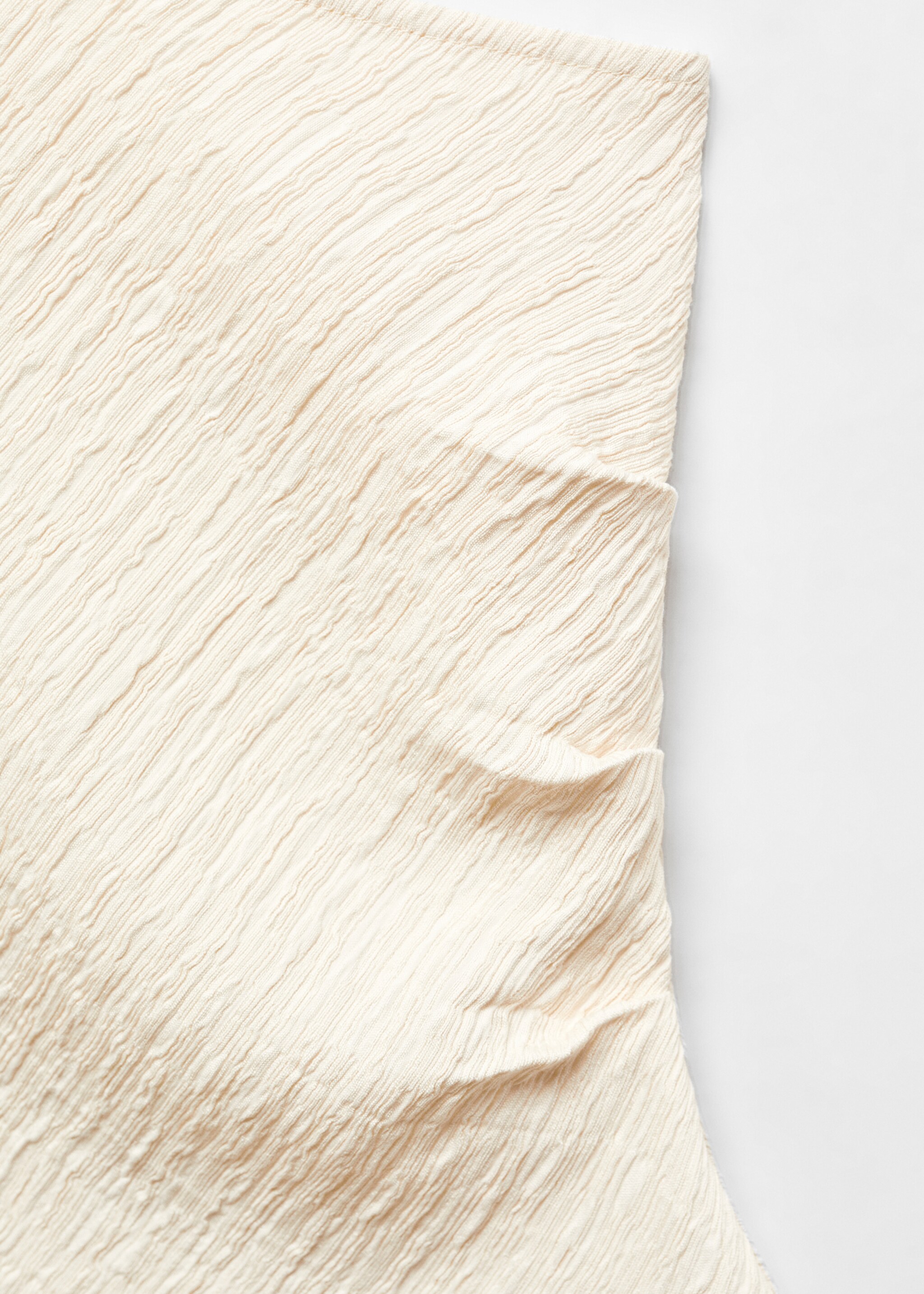 Asymmetrical textured top - Details of the article 8, Off White. Ref: 67085725-00.