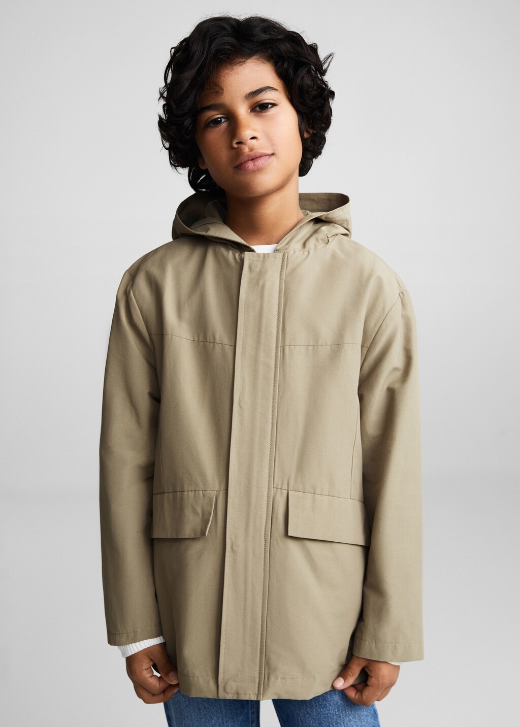 Hooded parka Boys MANGO OUTLET Finland