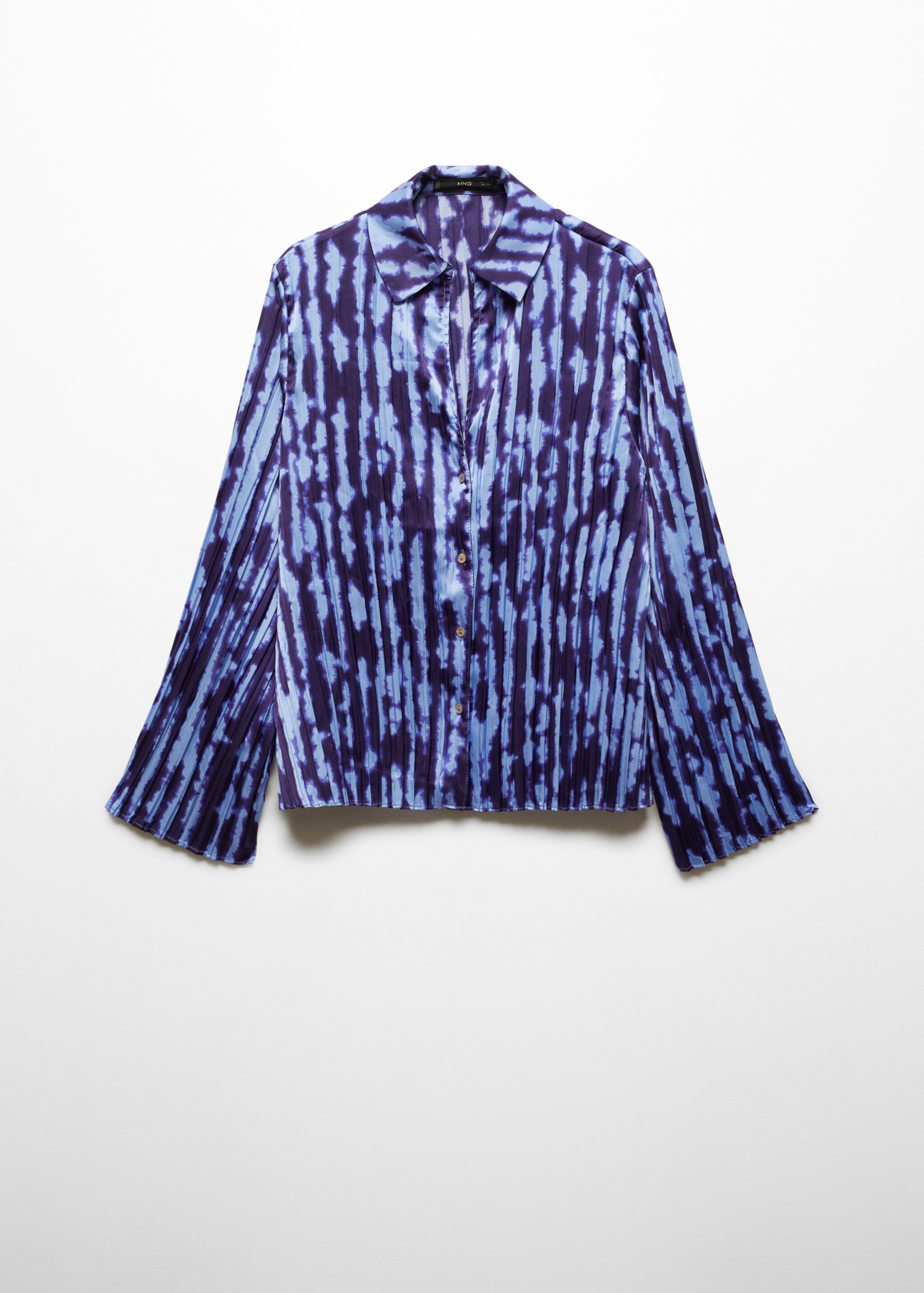 Gemustertes Hemd mit Raffdetails - Artikel ohne Model