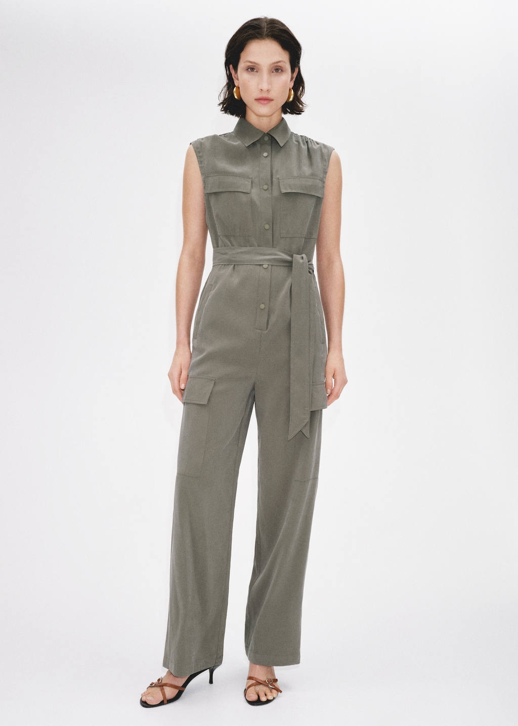 Cargo jumpsuit with pockets - Women | MANGO OUTLET USA