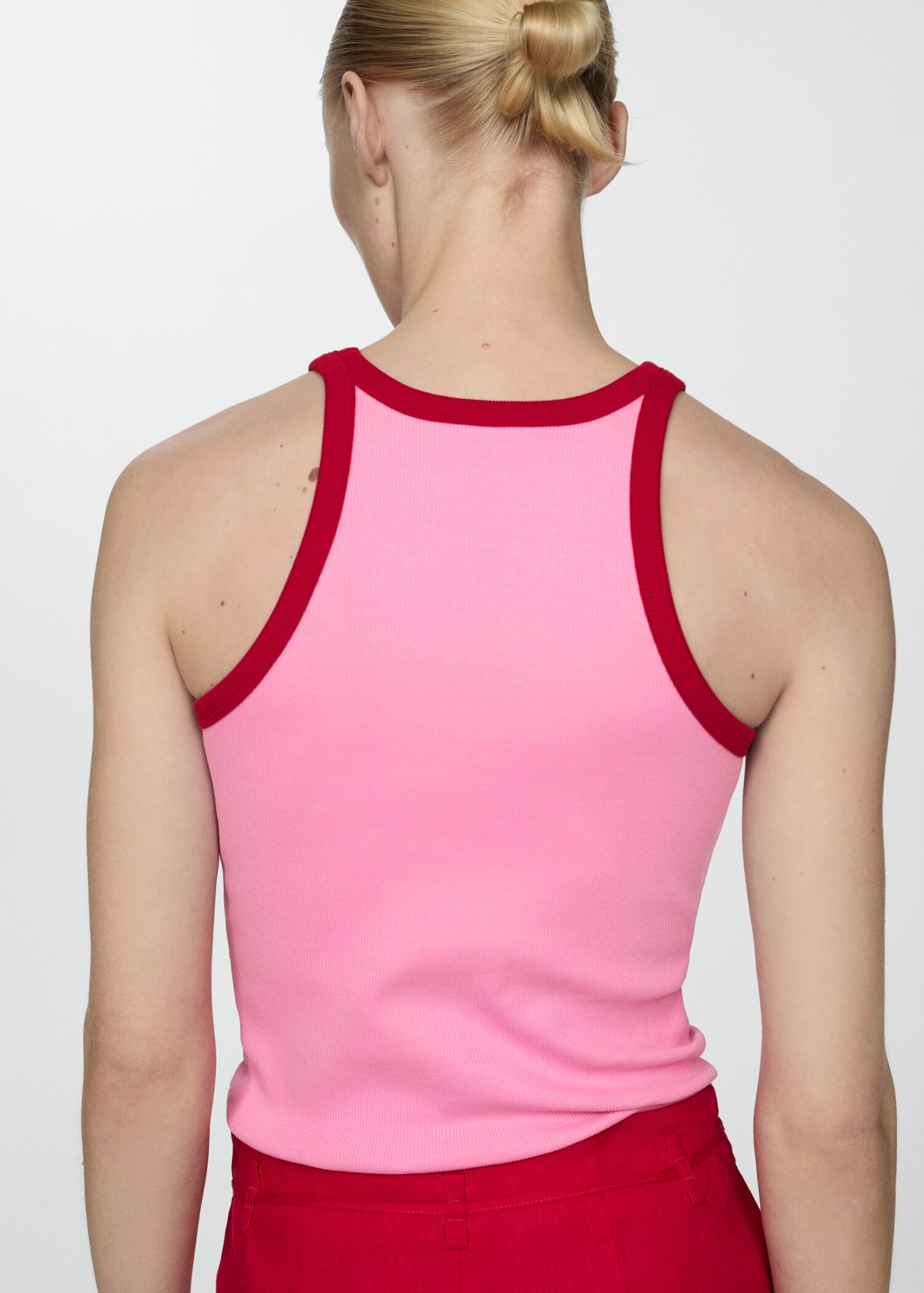 Contrast trim top - Reverse of the article
