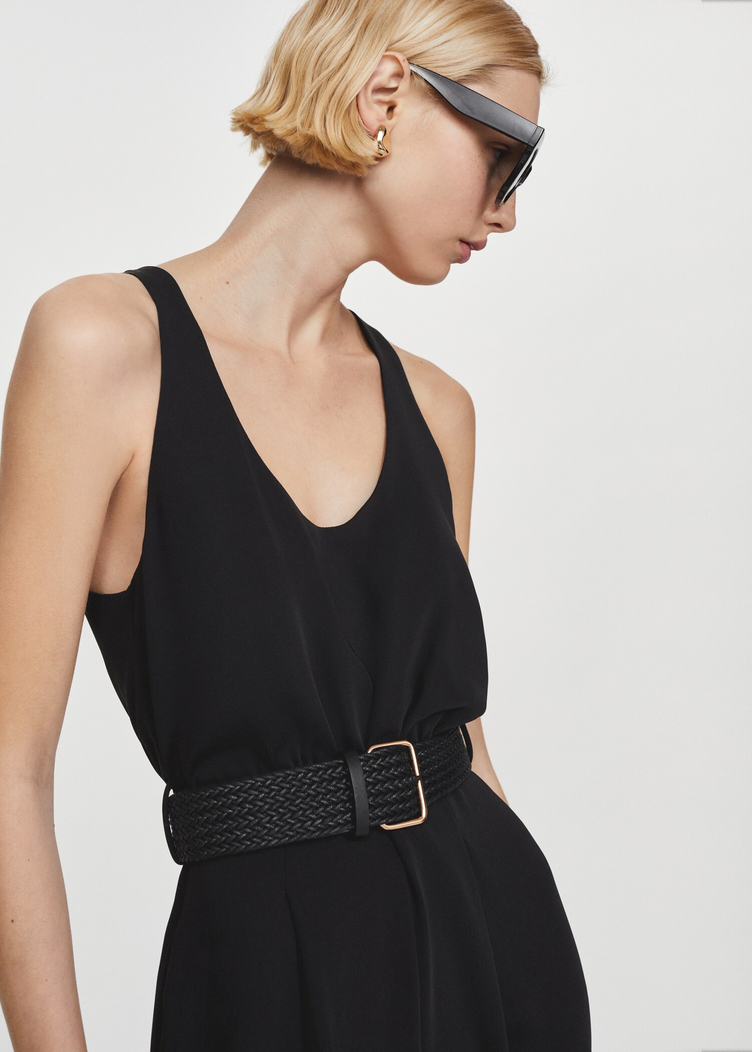 Belt long jumpsuit - Details of the article 1
