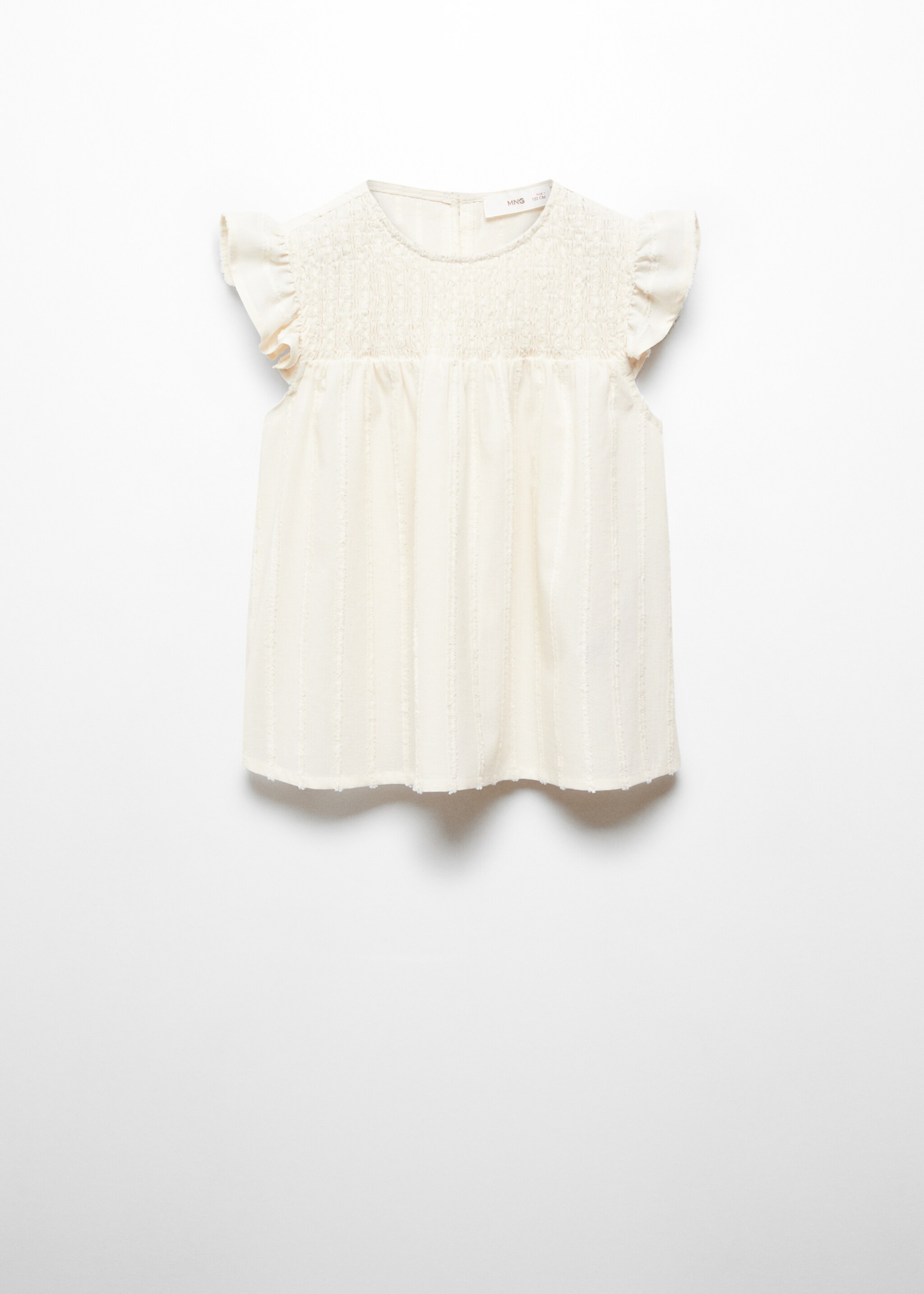 Ruched blouse with ruffles - Article without model