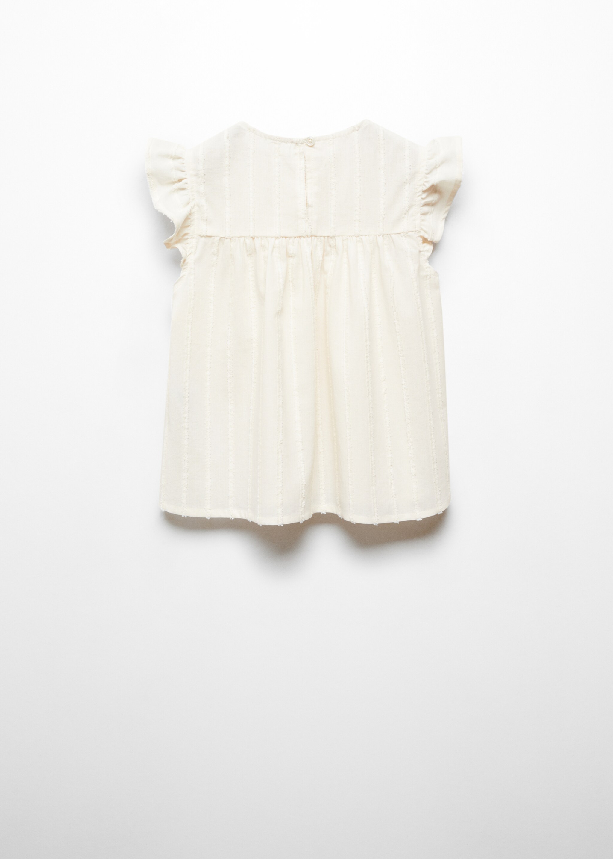 Ruched blouse with ruffles - Reverse of the article