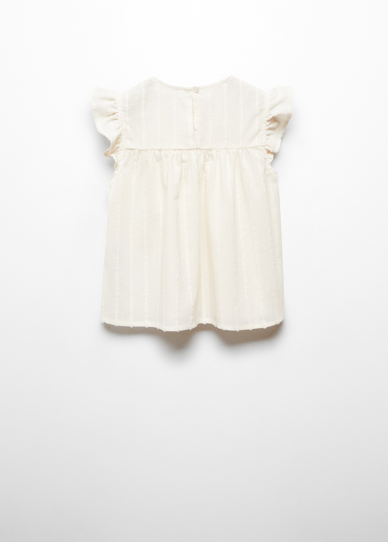 Ruched blouse with ruffles - Reverse of the article