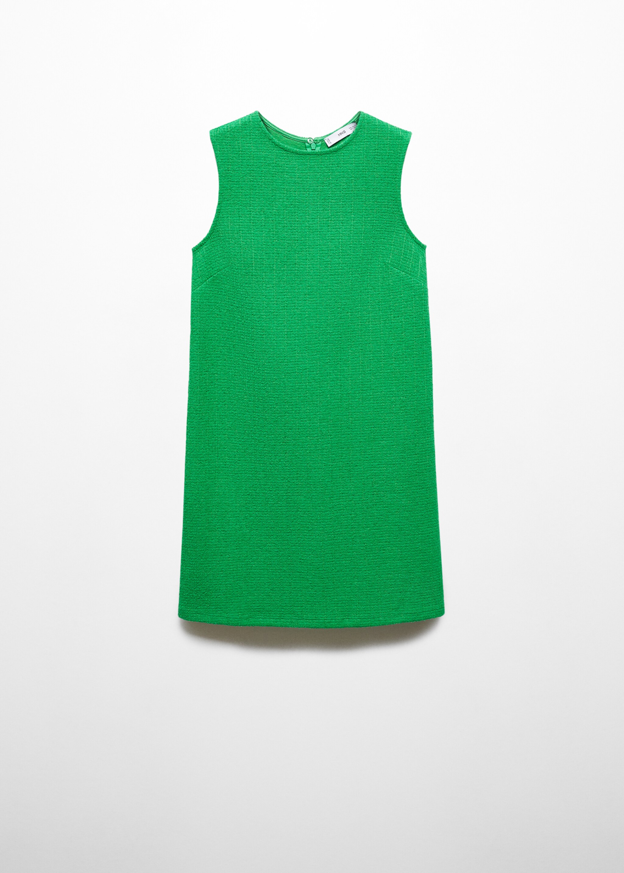 Textured knitted dress - Article without model, Green. Ref: 67085755-00.