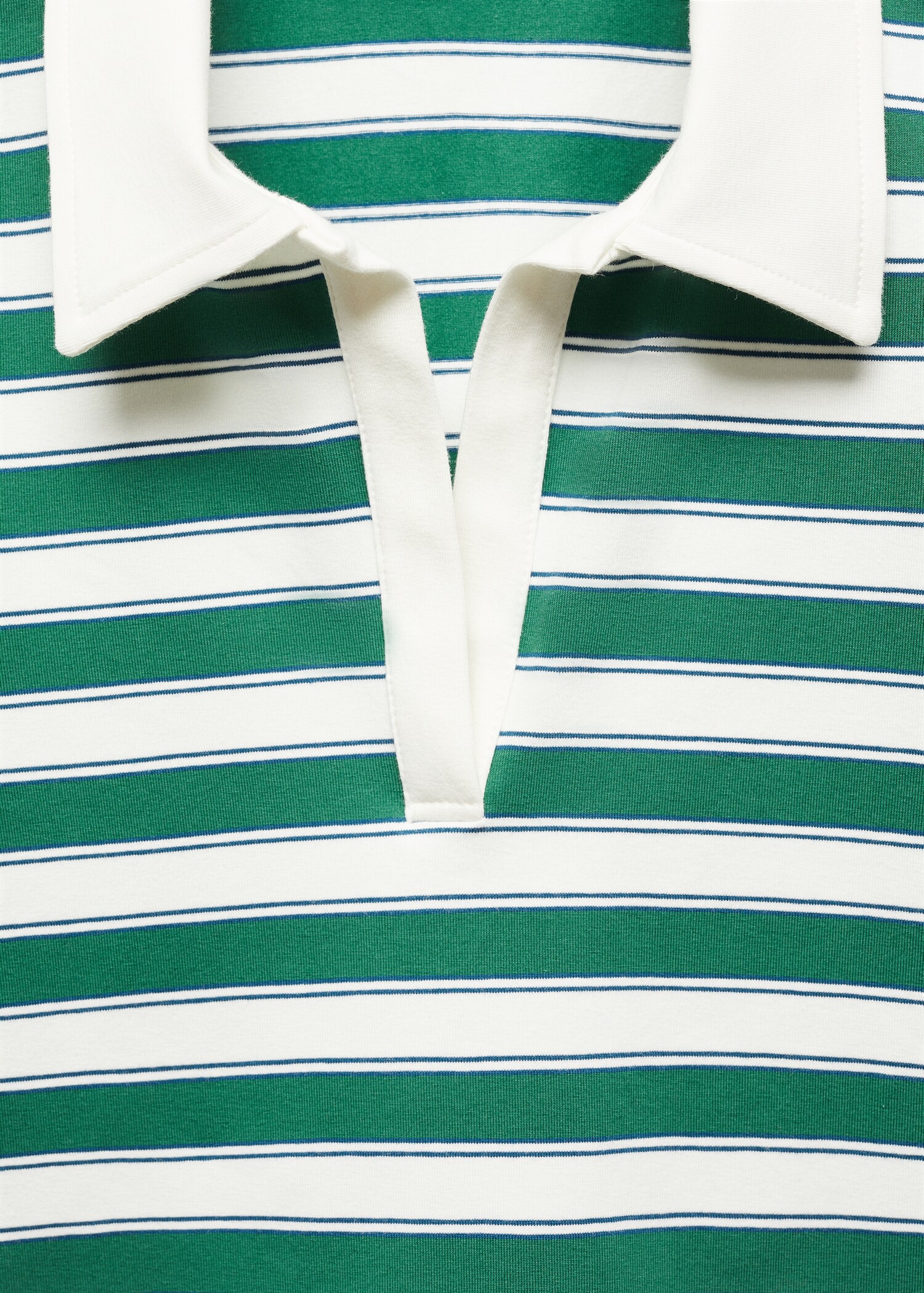V-neck striped polo shirt - Details of the article 8