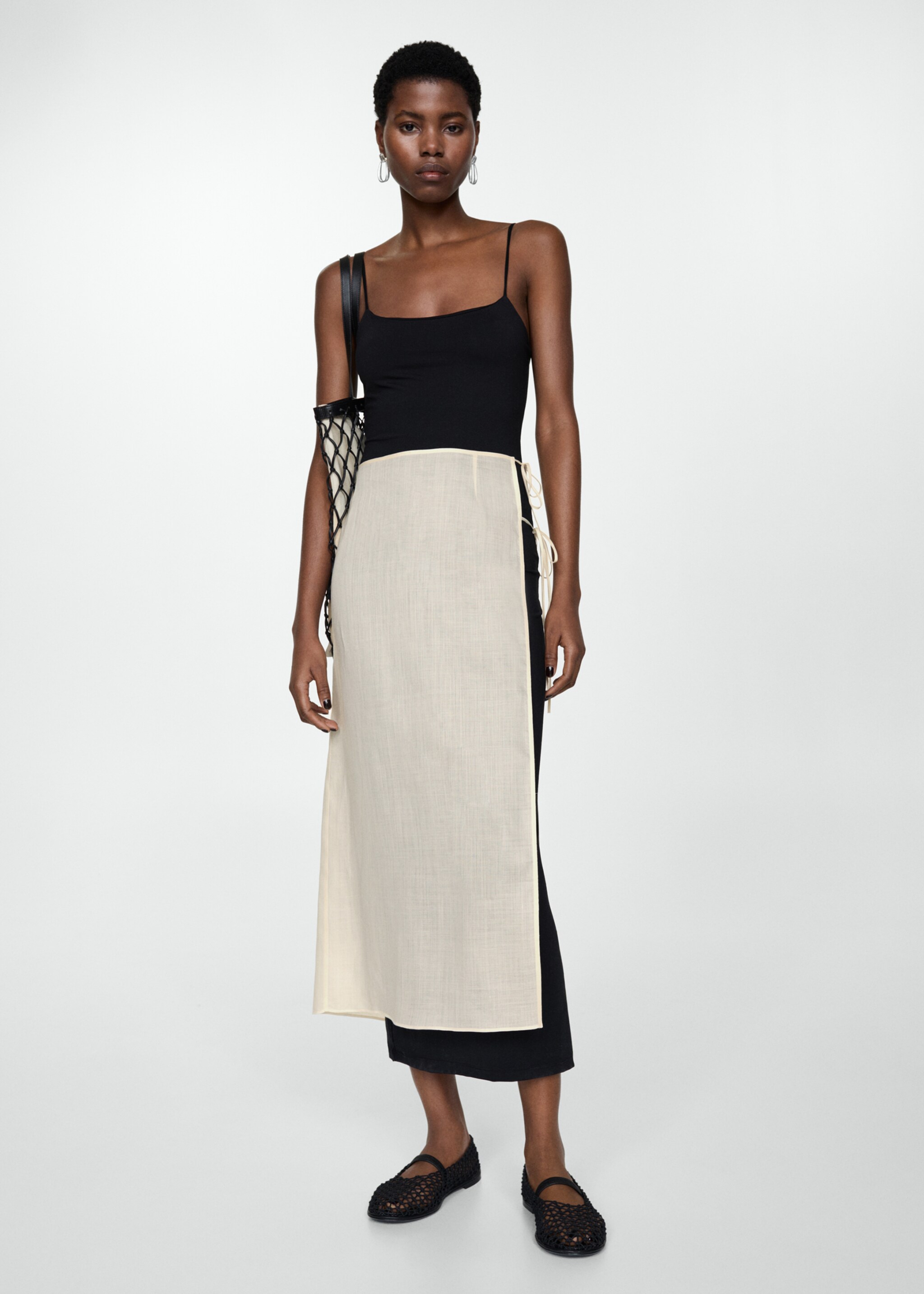 Ramio pareo skirt with slit - Details of the article 2