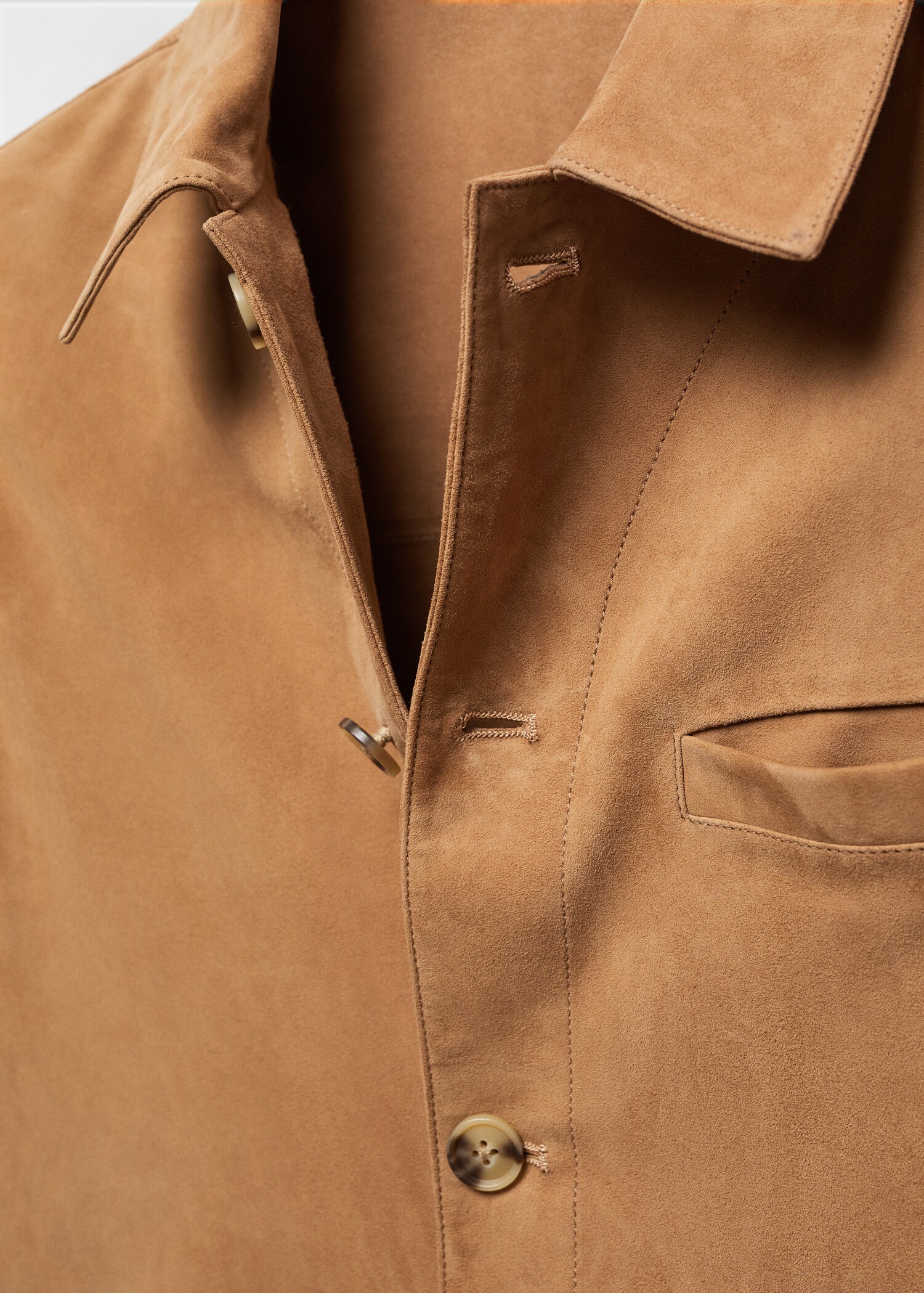 Sobrecamisa piel ante bolsillo - Detalle del artículo 8