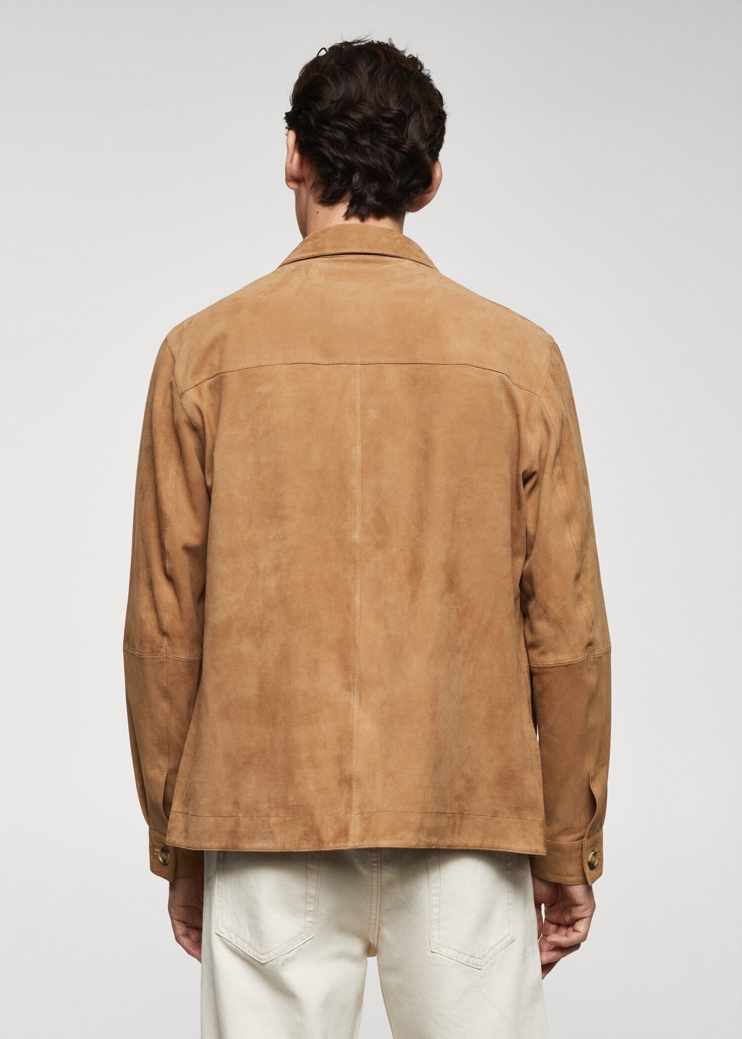 Sobrecamisa piel ante bolsillo - Reverso del artículo