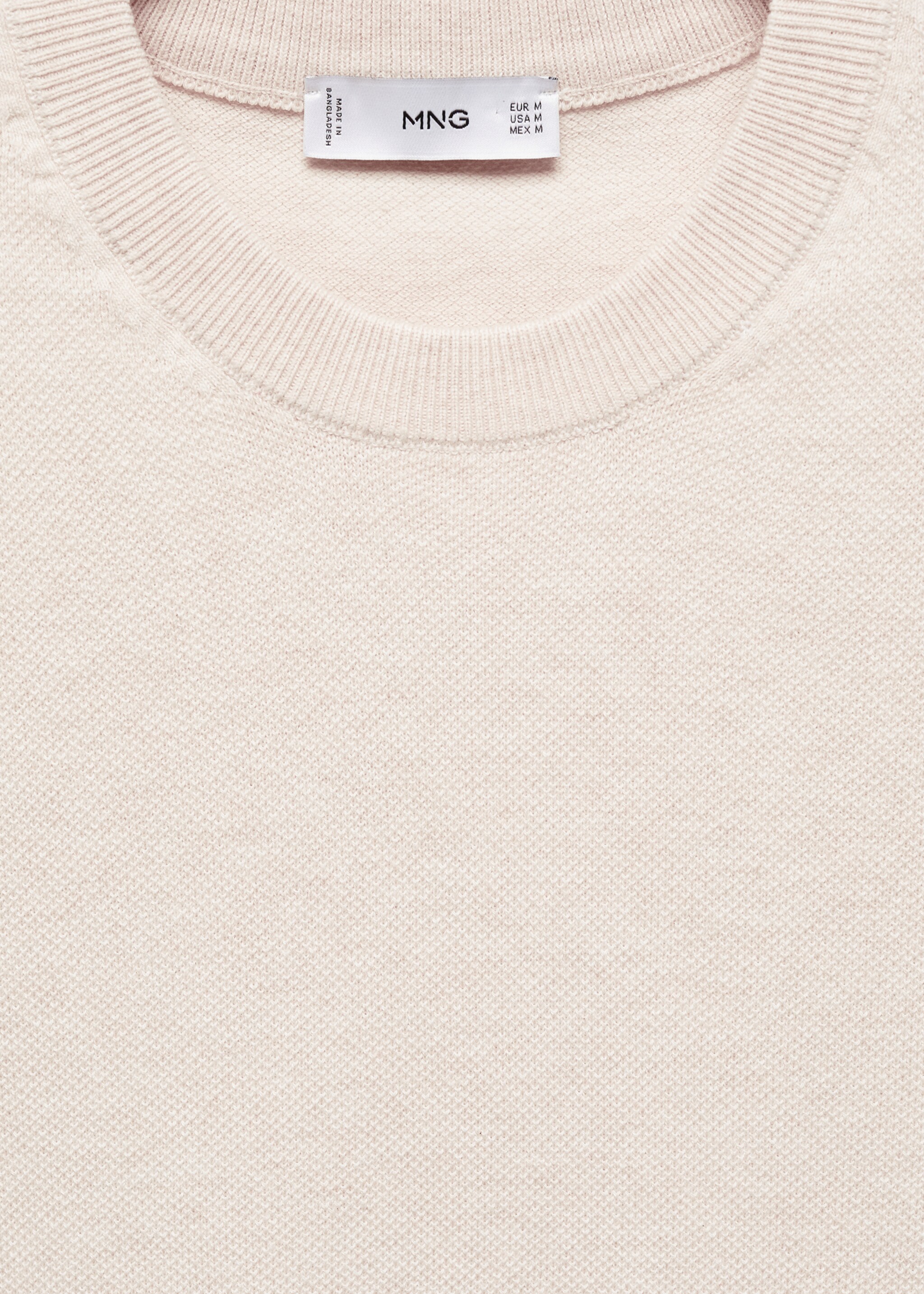 Structured cotton knit t-shirt - Details of the article 8