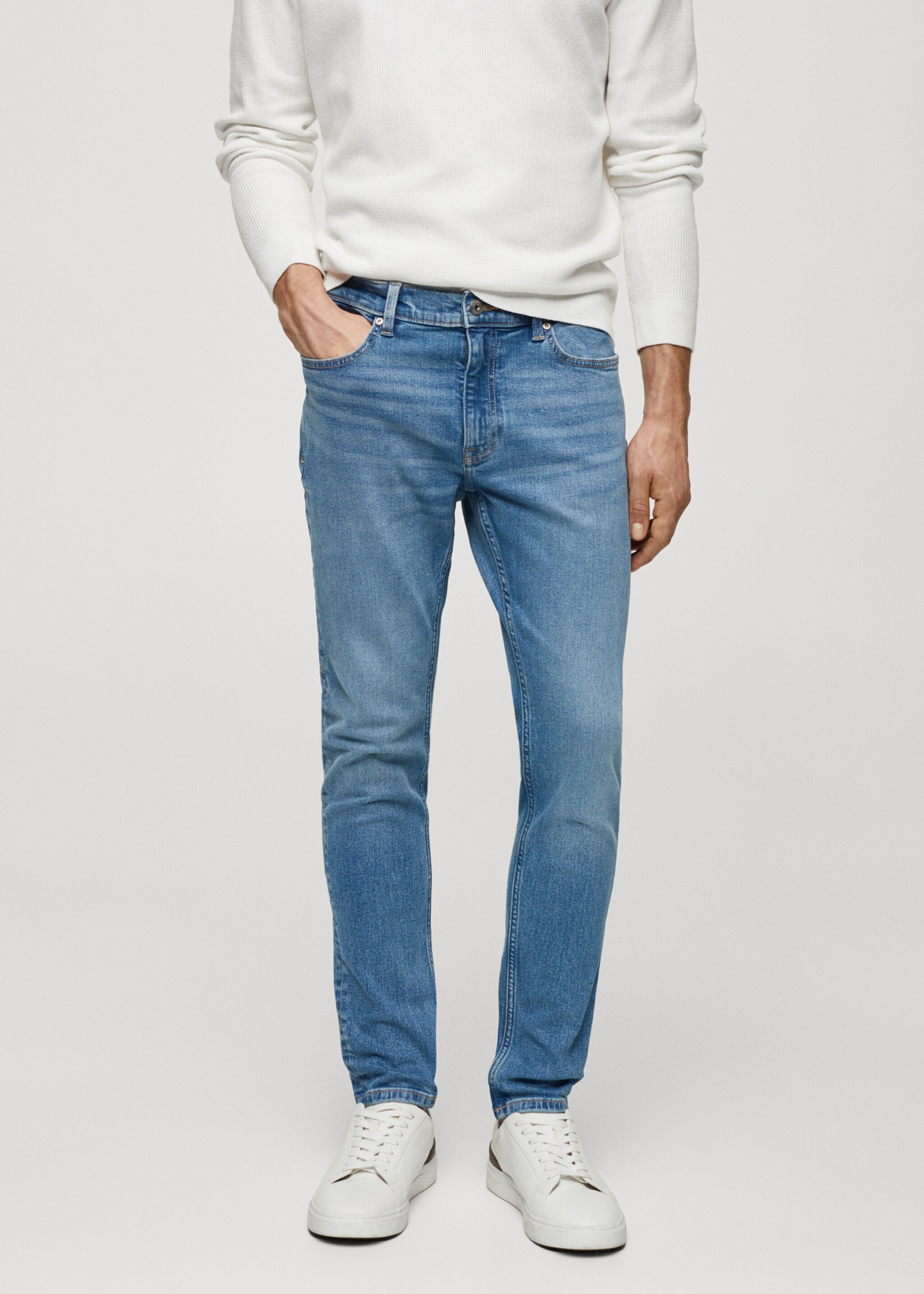 Skinny fit fazonú farmernadrág - Felezősík